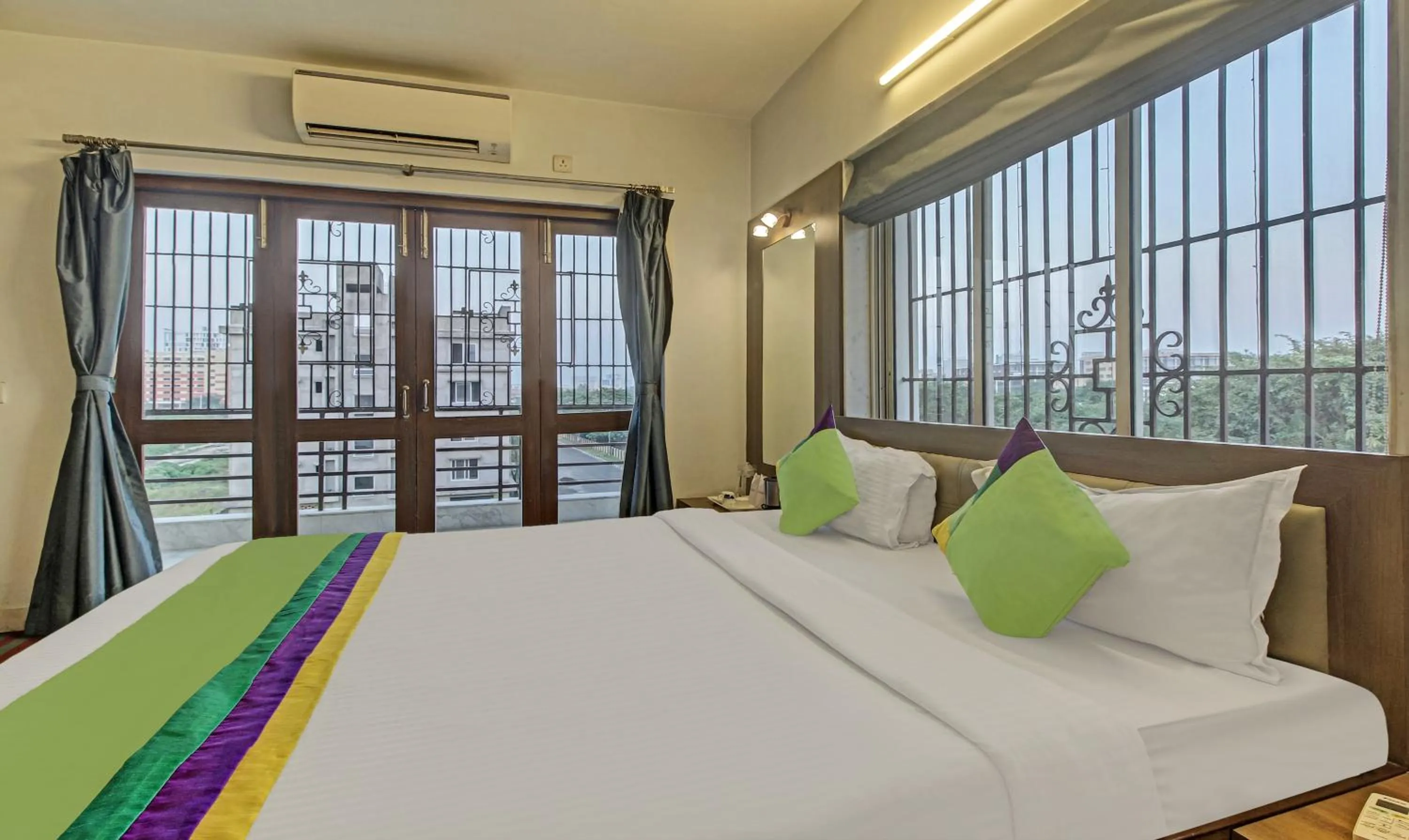 Bedroom, Bed in Treebo Sreemaa Newtown Near Biswa Bangla Gate