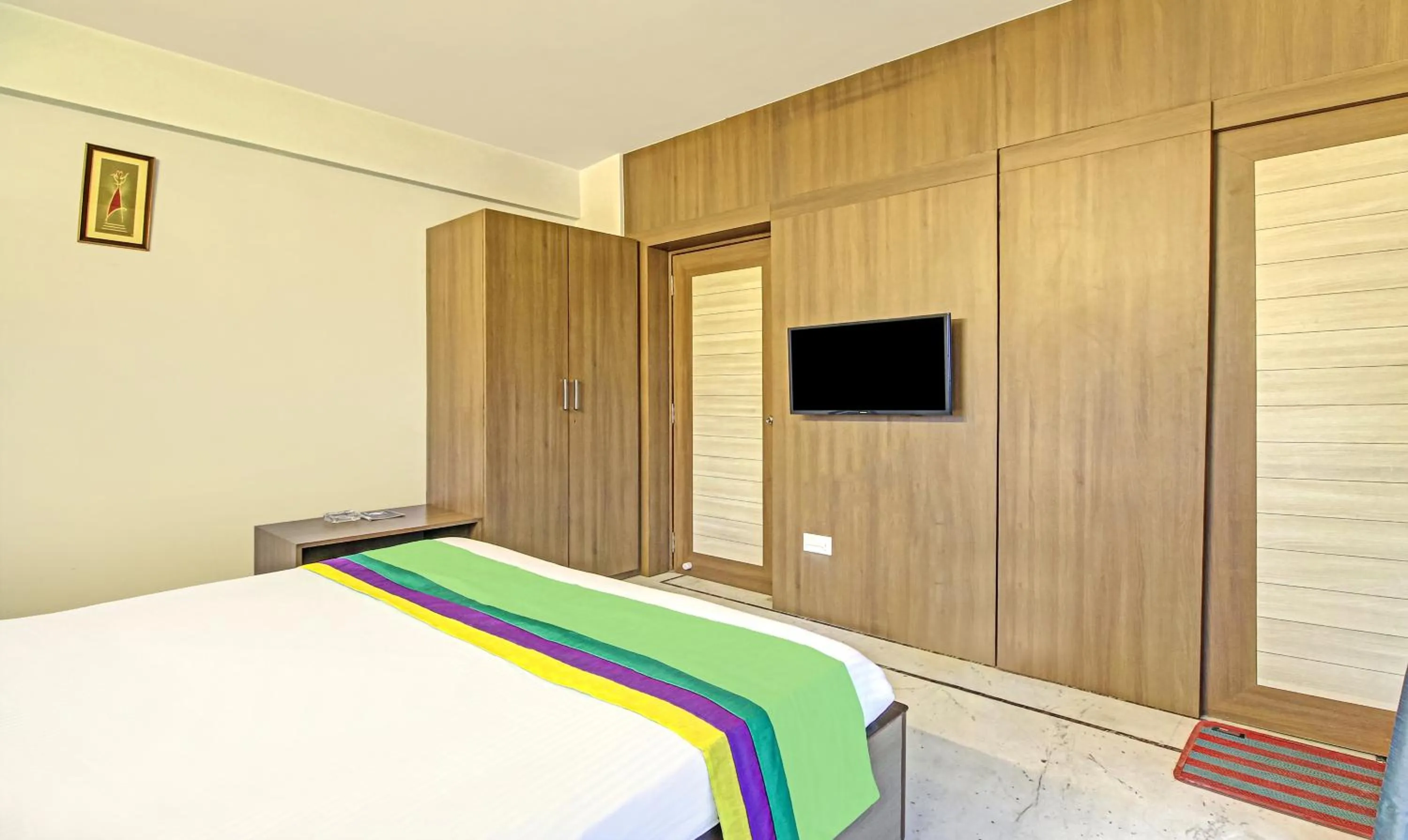 Bedroom, Bed in Treebo Sreemaa Newtown Near Biswa Bangla Gate