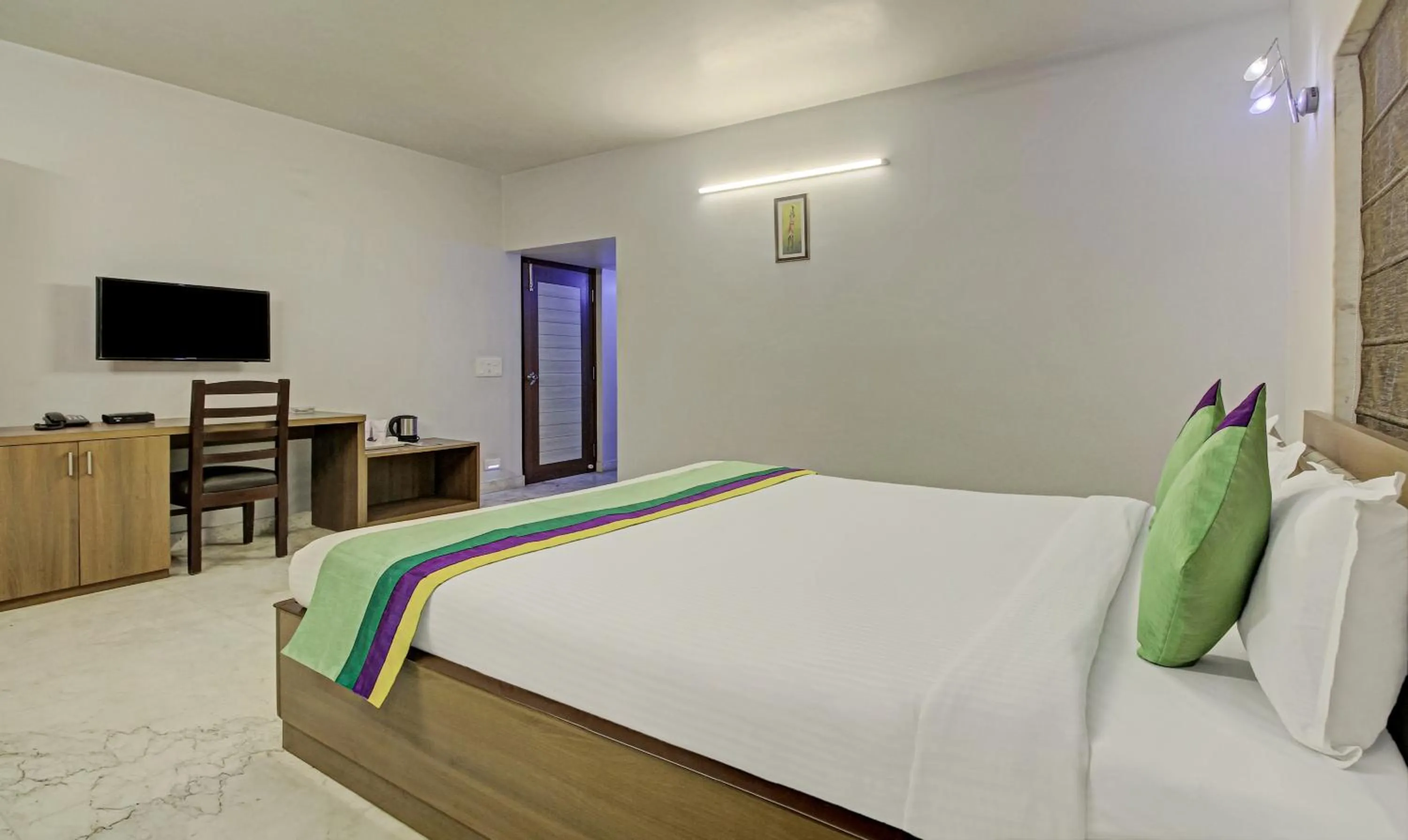 Bedroom, Bed in Treebo Sreemaa Newtown Near Biswa Bangla Gate