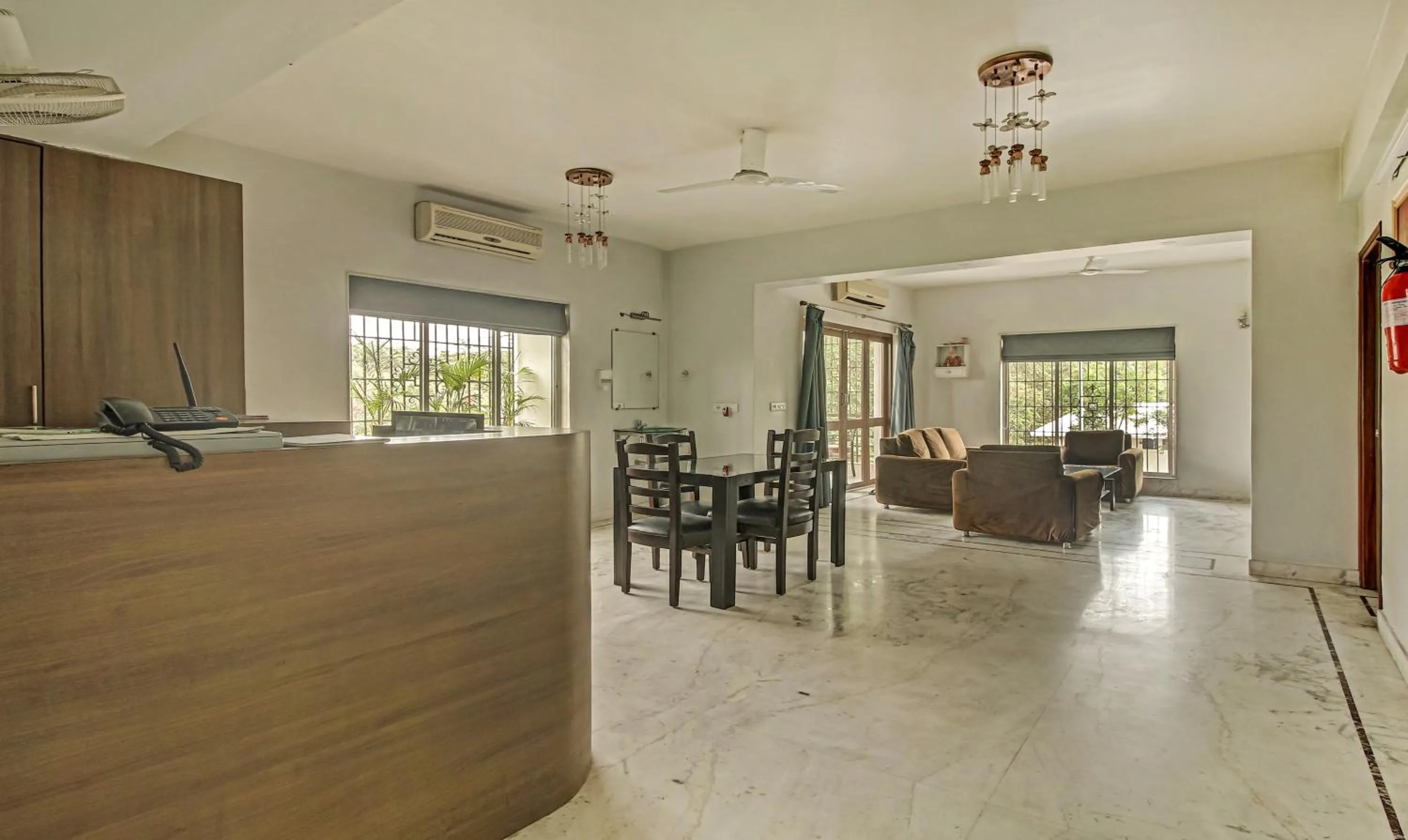 Seating area in Treebo Sreemaa Newtown Near Biswa Bangla Gate