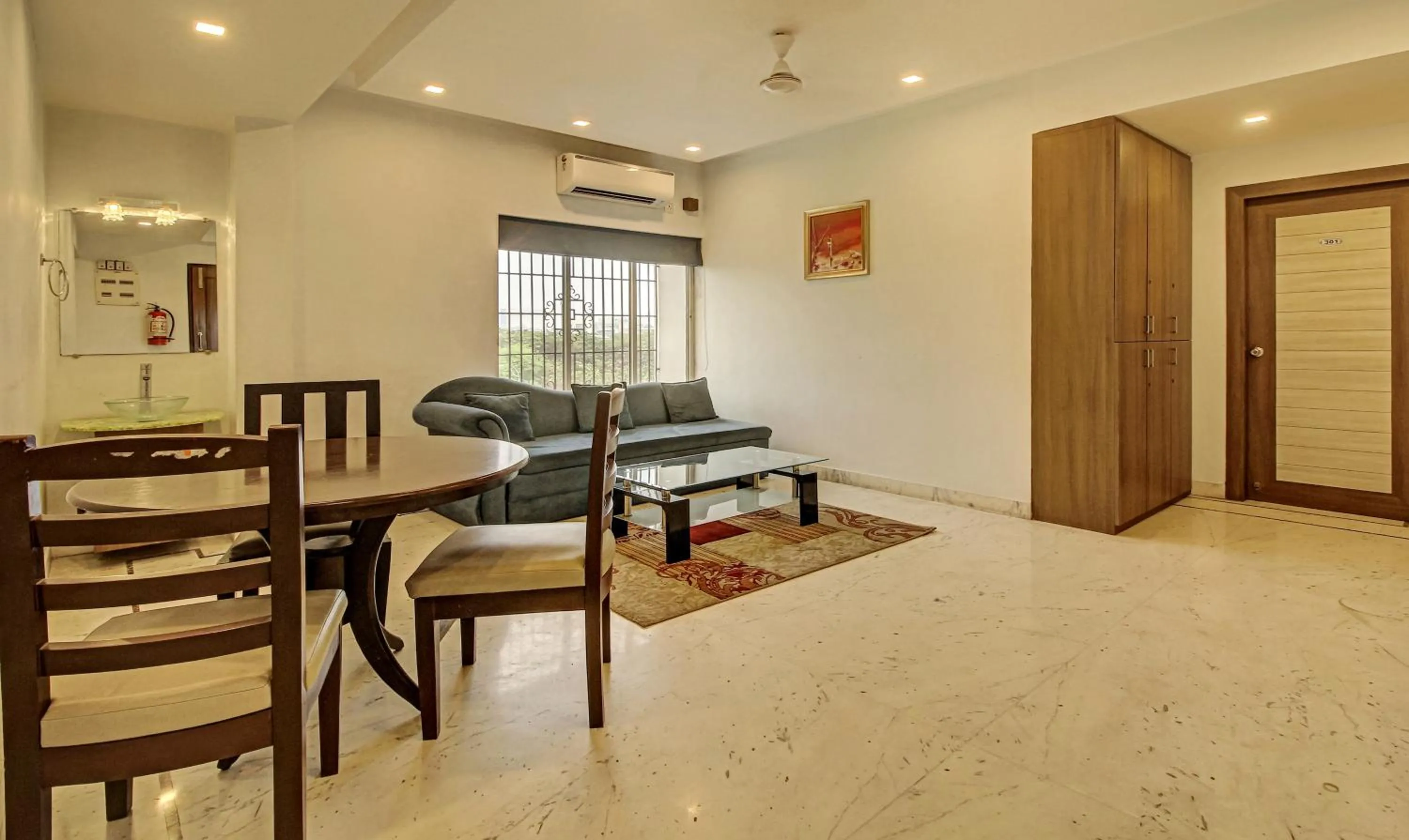 Seating area in Treebo Sreemaa Newtown Near Biswa Bangla Gate
