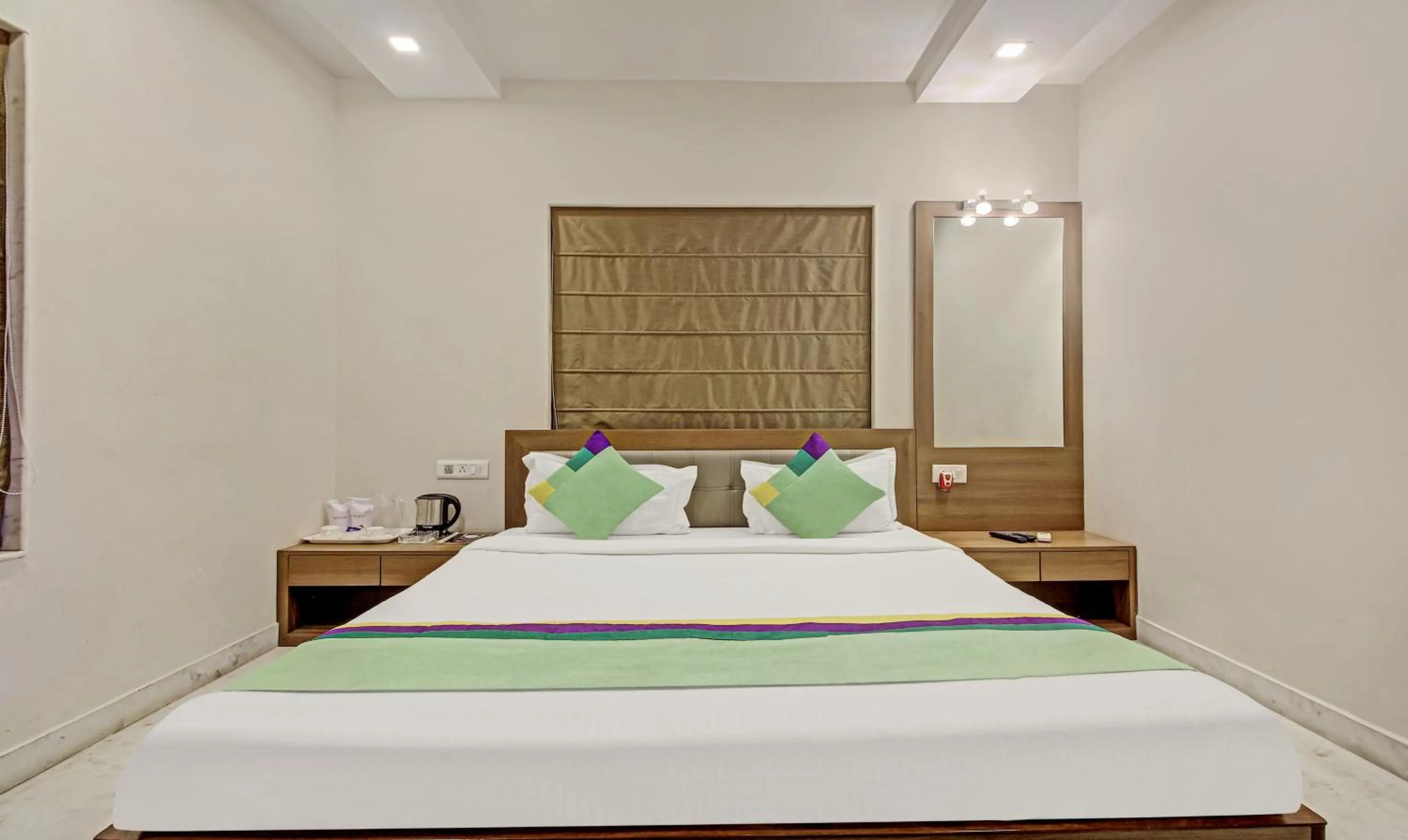 Bedroom, Bed in Treebo Sreemaa Newtown Near Biswa Bangla Gate