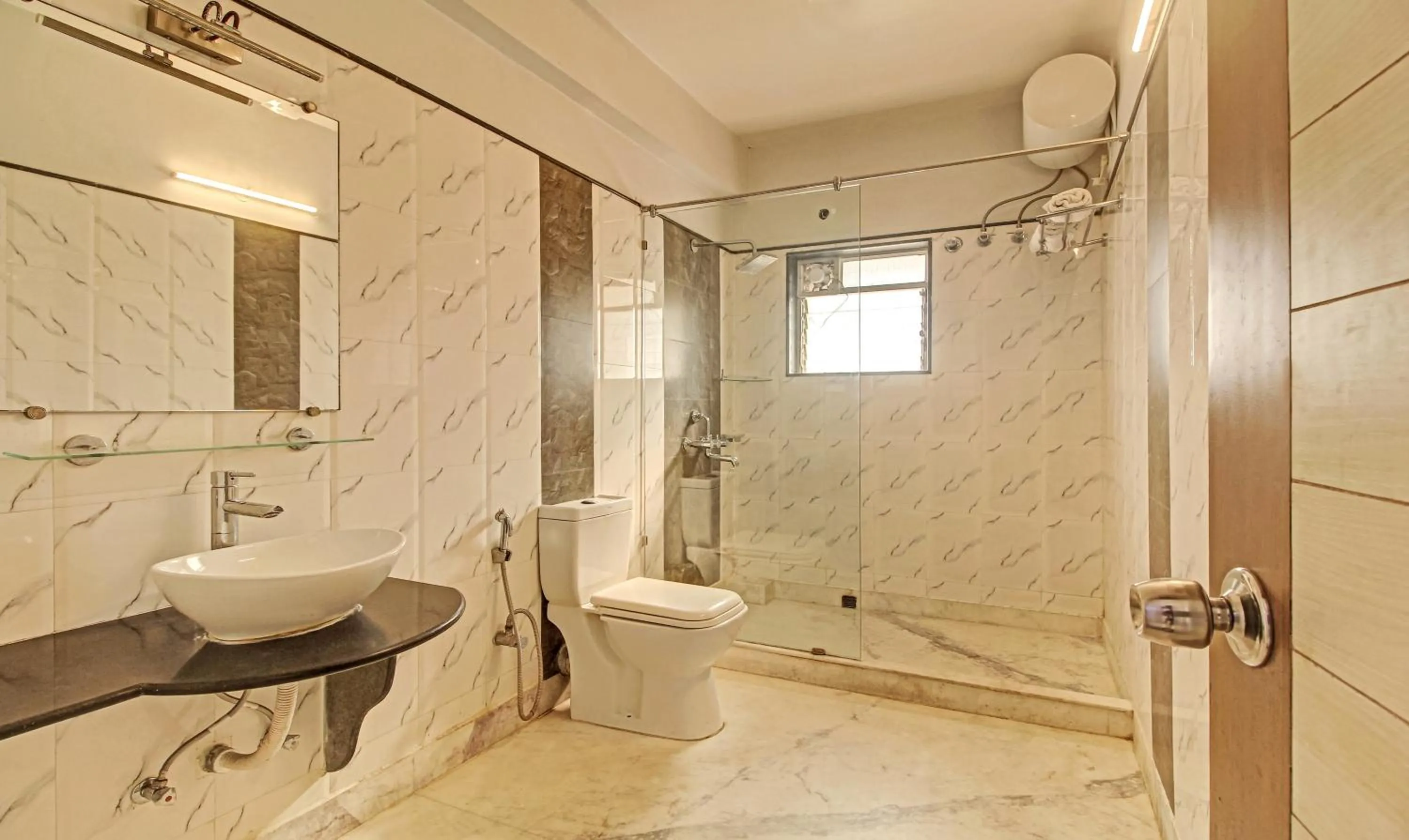 Bathroom in Treebo Sreemaa Newtown Near Biswa Bangla Gate