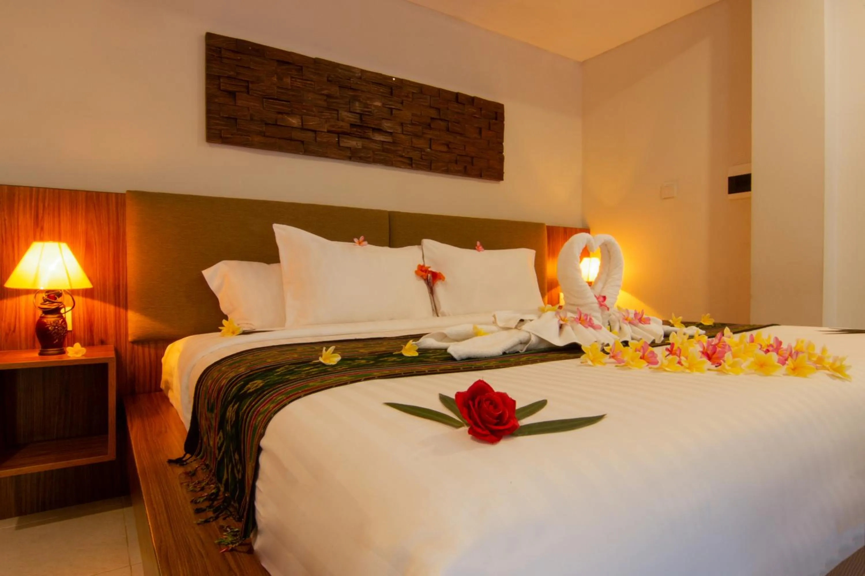 Bed in Diva Lombok Resort