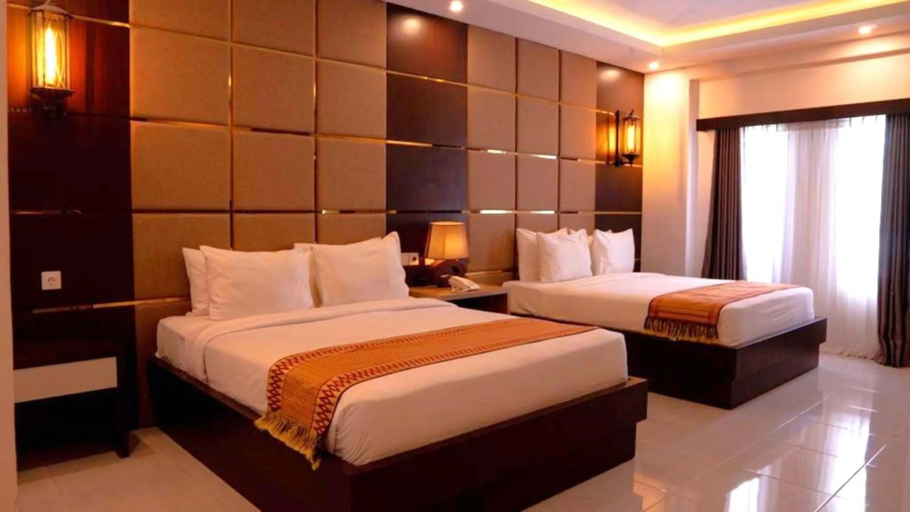 Bed in Diva Lombok Resort