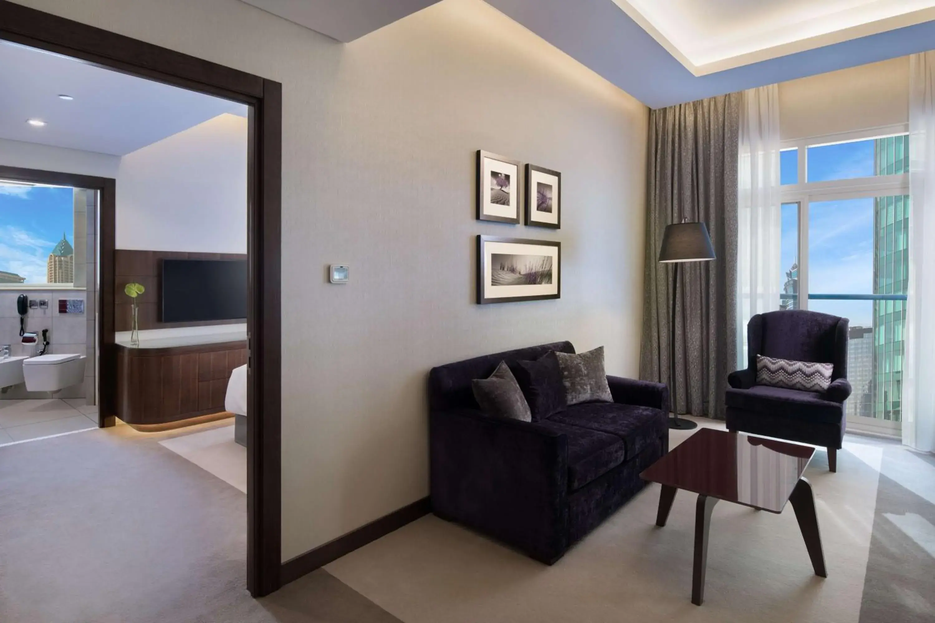 Junior Suite with Lounge Access in Radisson Blu Hotel, Dubai Waterfront Junior Suite with Lounge Access in Radisson Blu Hotel, Dubai Waterfront
