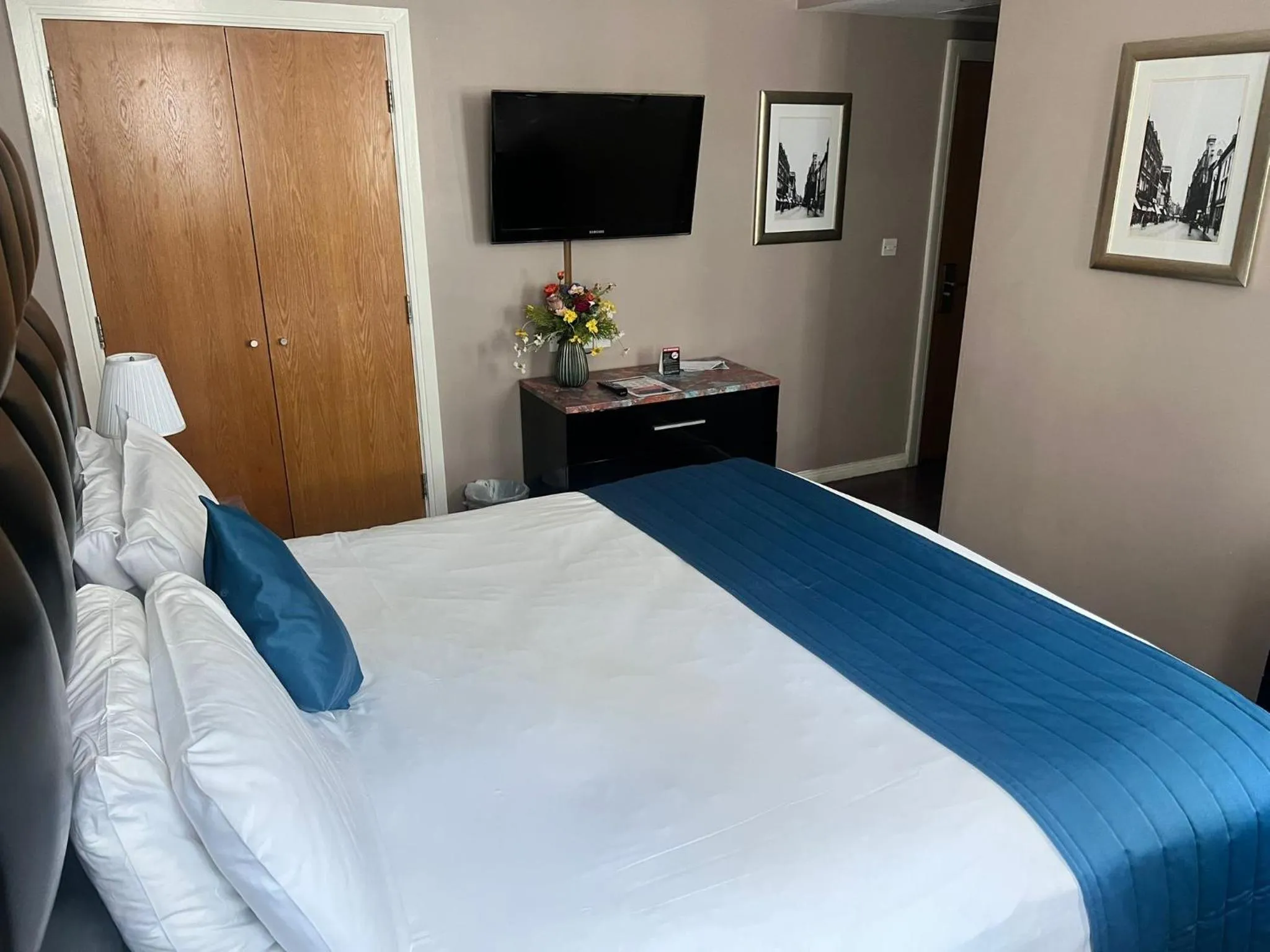 Bed in The Royal Hotel Cardiff