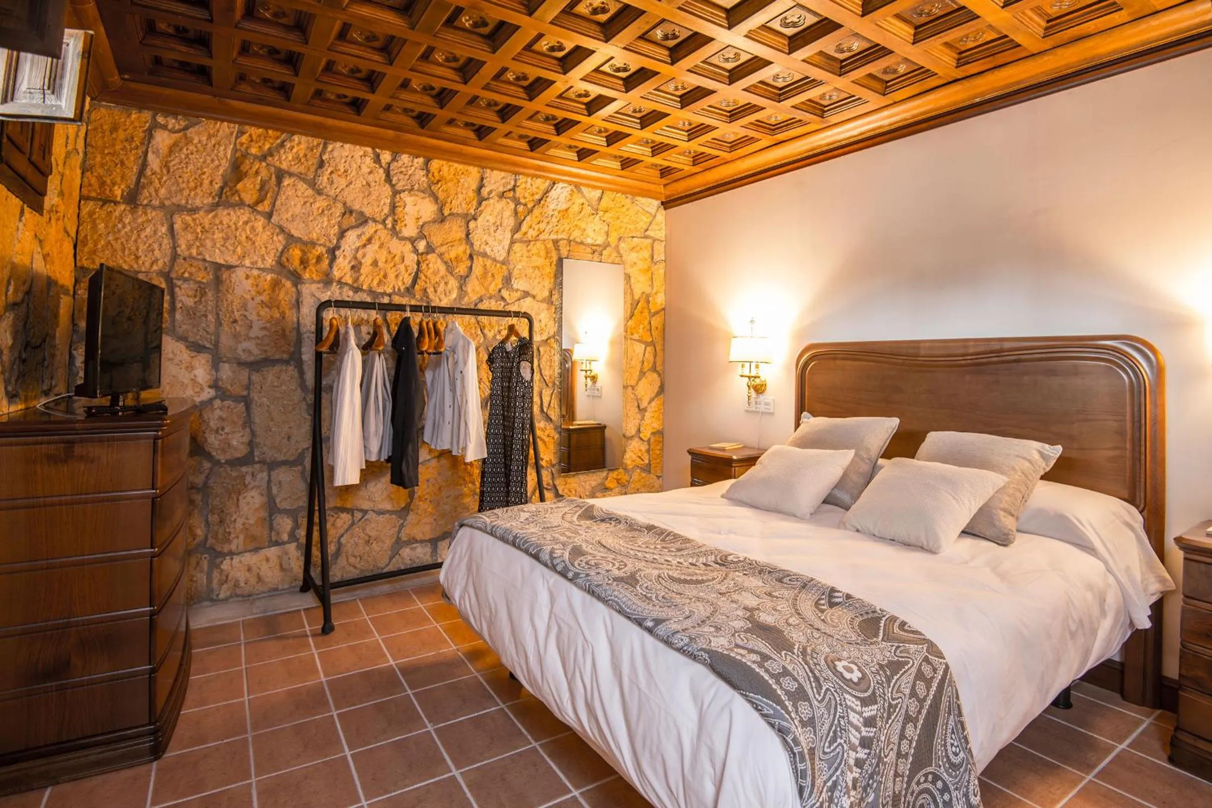 Decorative detail, Bed in Finca Valdobar