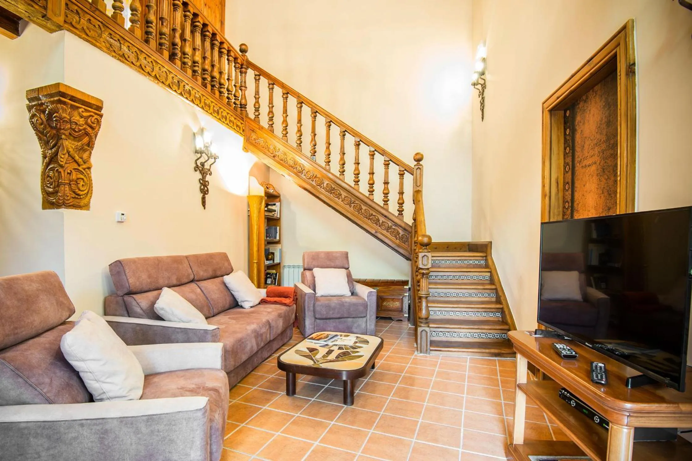 Lounge or bar in Finca Valdobar