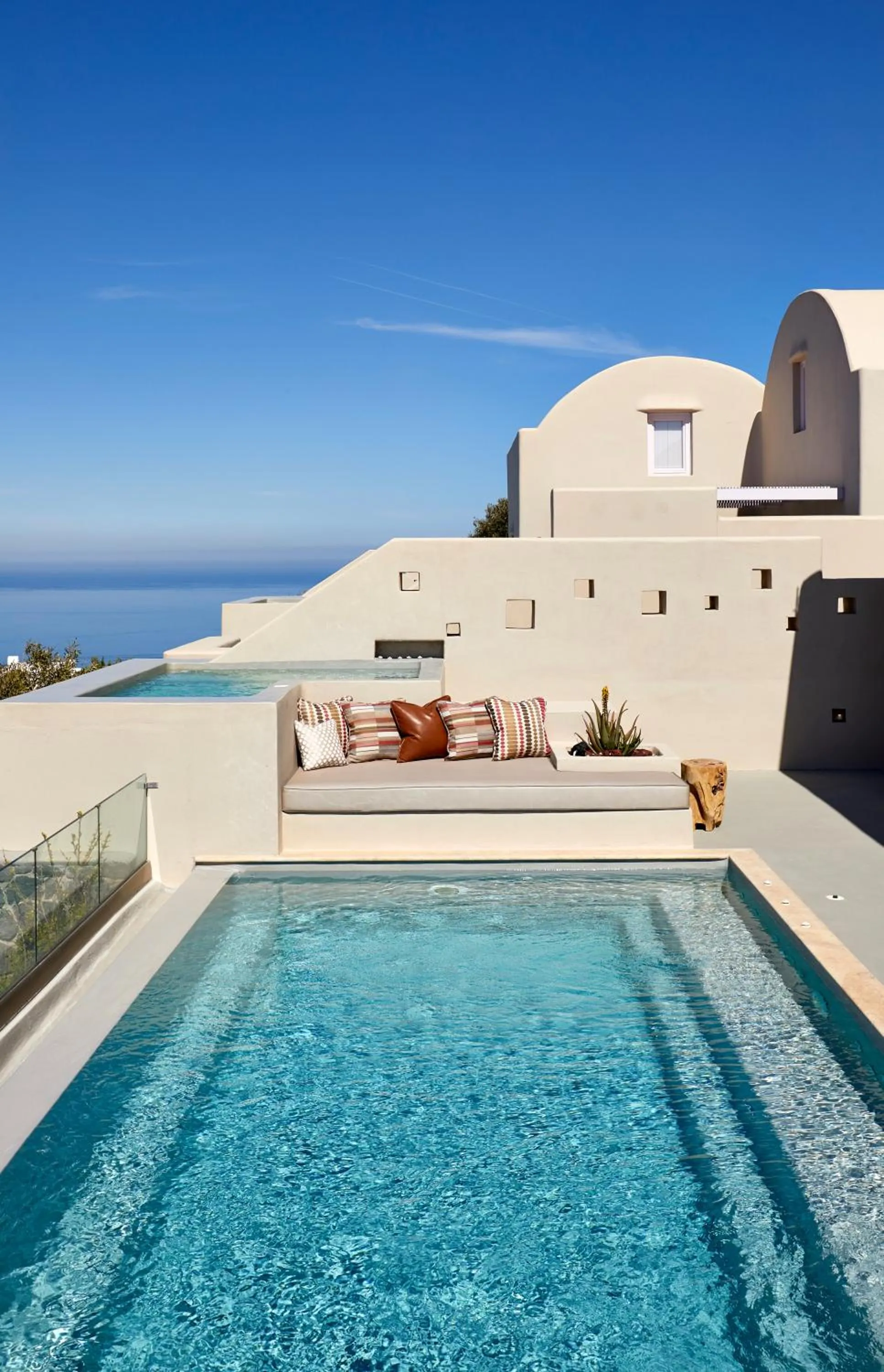 Property building in North Santorini - A Luxury Spa Hotel