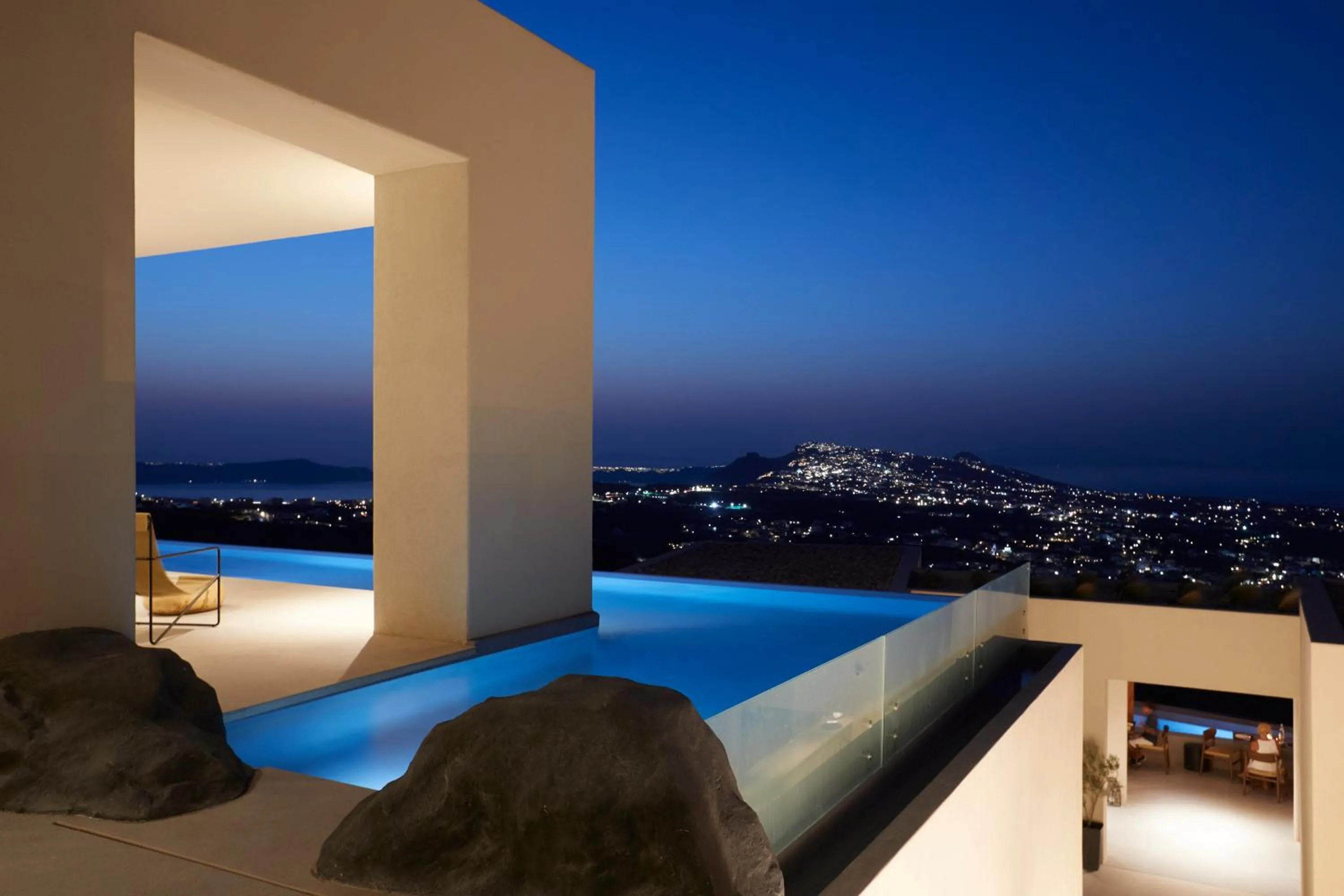 Property building in North Santorini - A Luxury Spa Hotel