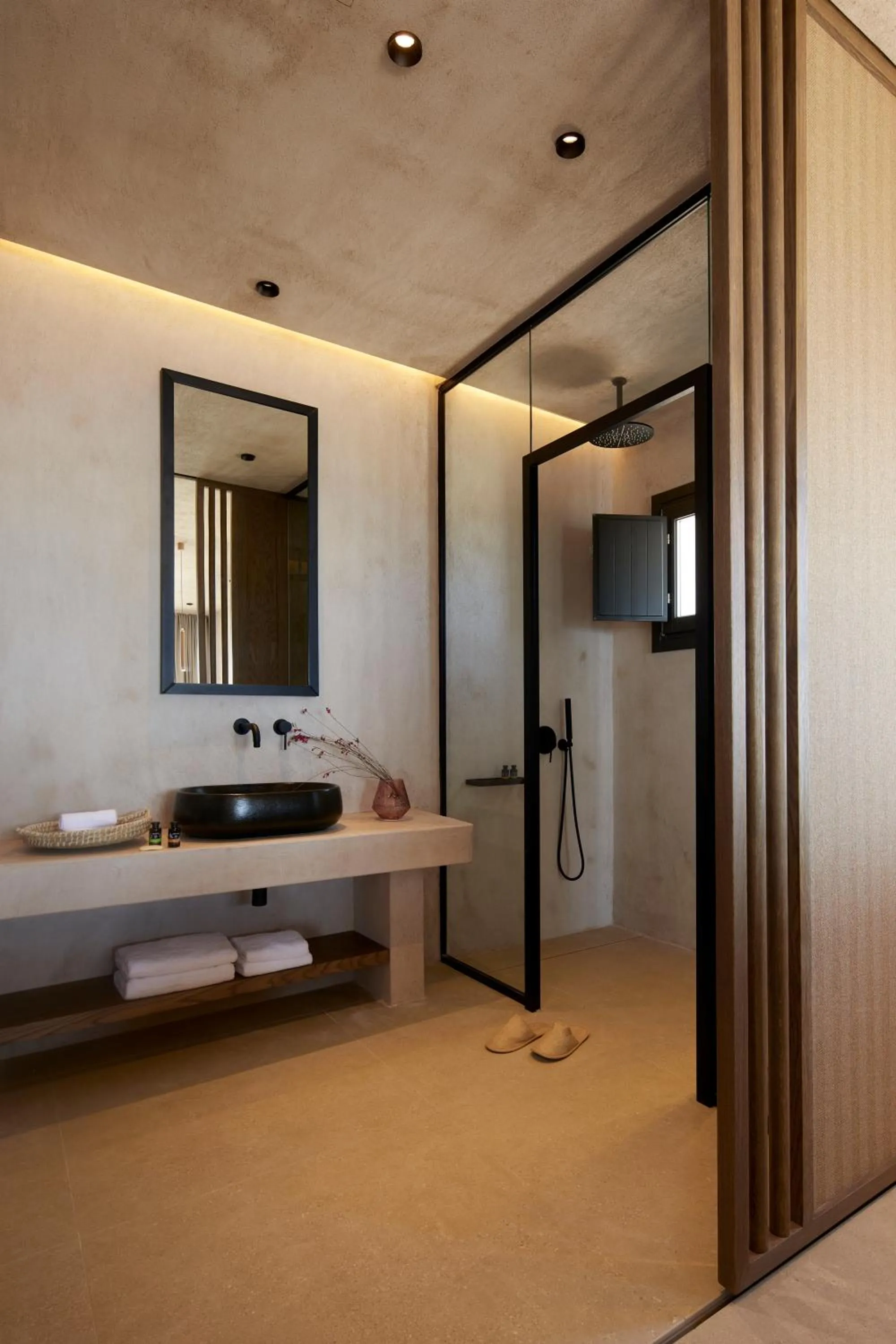 Bathroom in North Santorini - A Luxury Spa Hotel