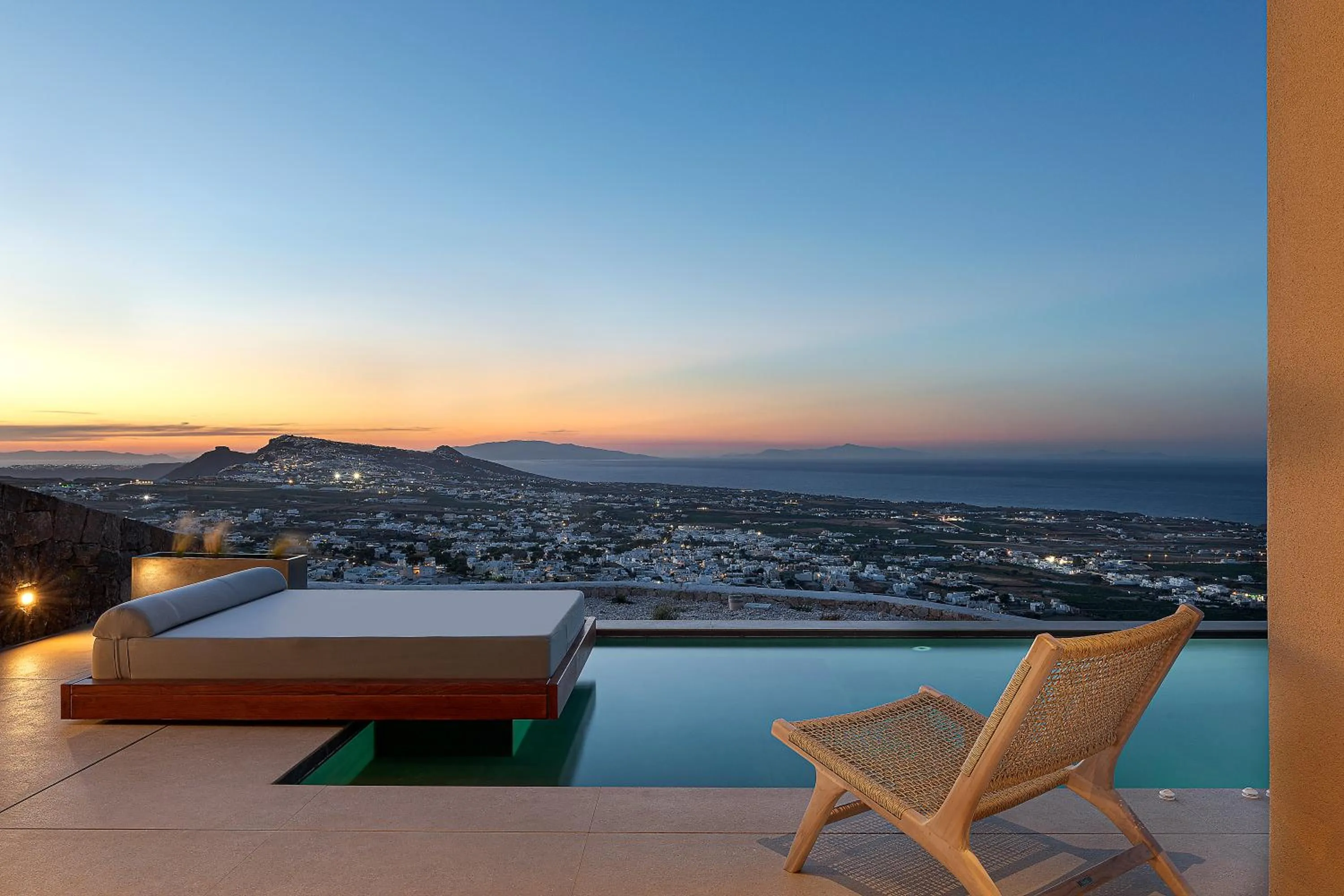 Bird's eye view in North Santorini - A Luxury Spa Hotel