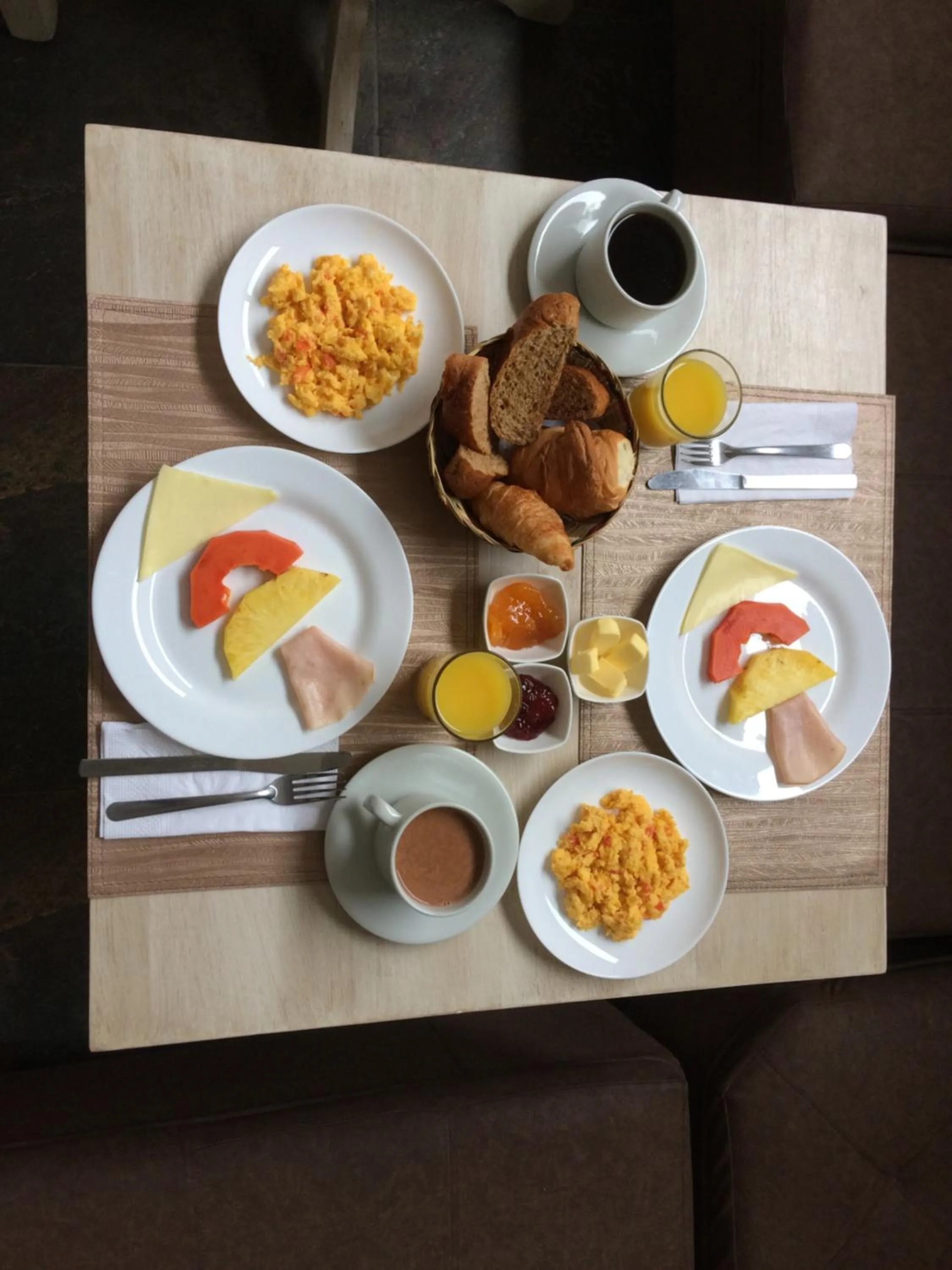 American breakfast, Breakfast in Hotel El Giro