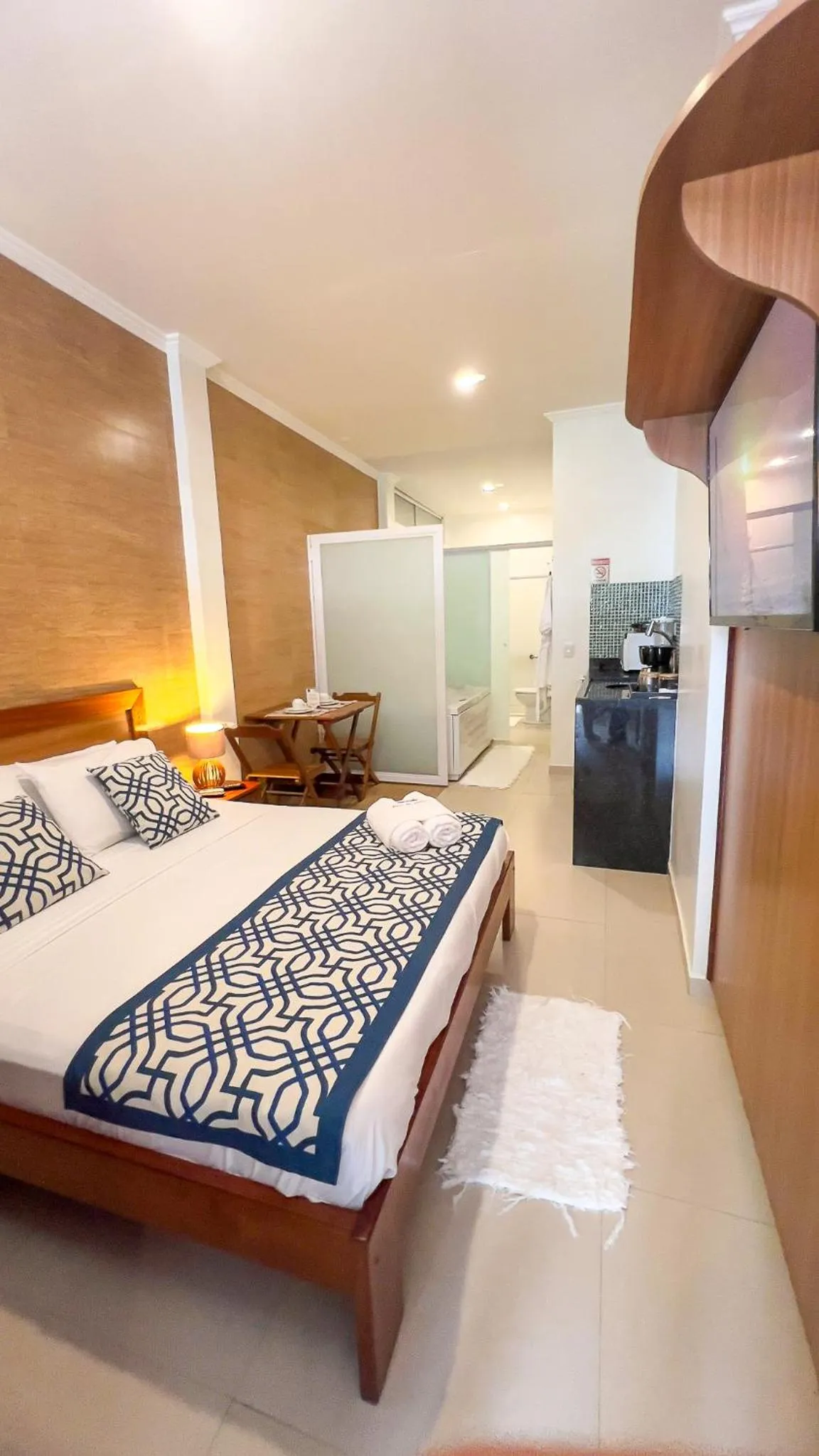 Bed in Pousada Luar do Prata