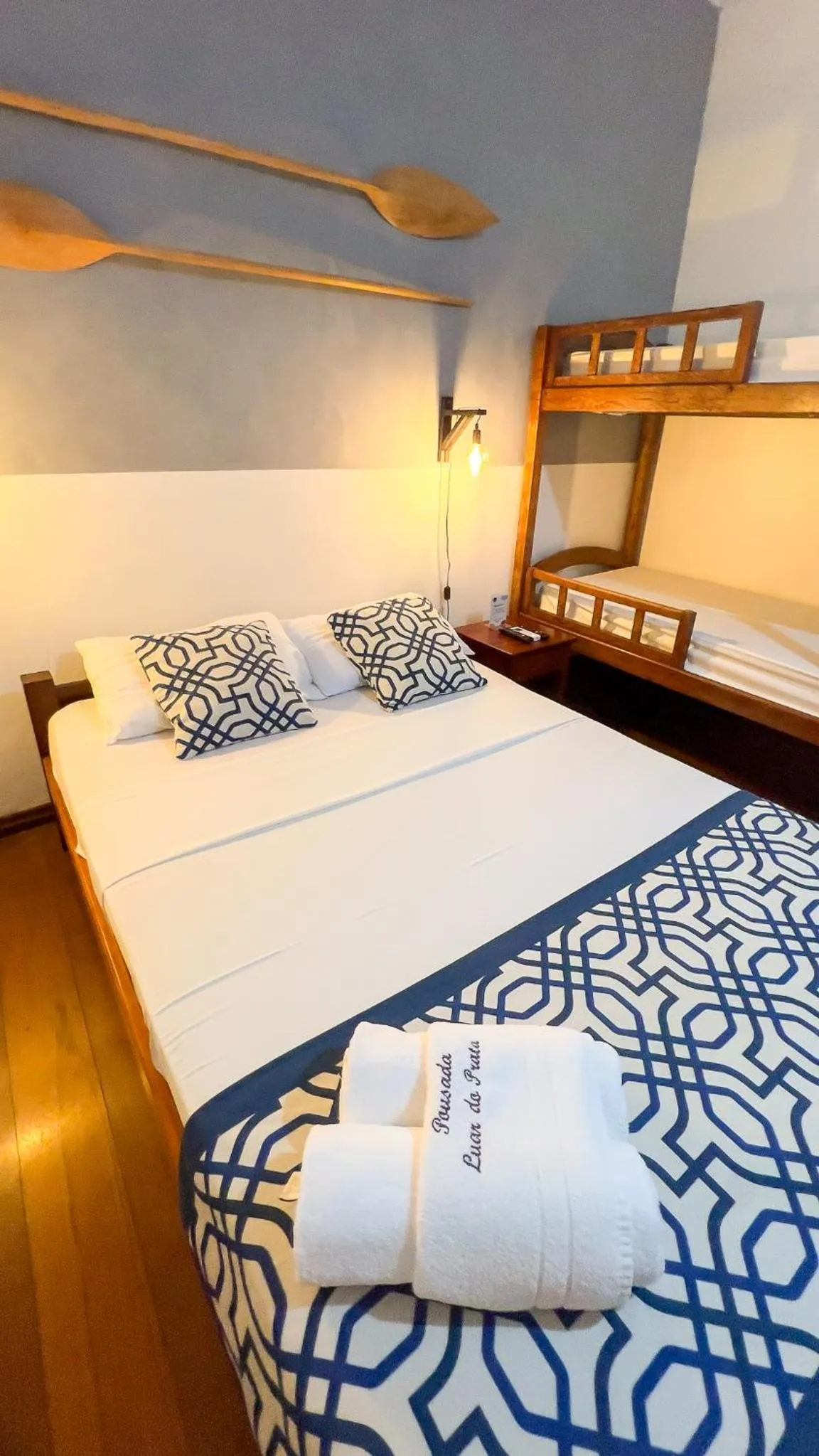 Bed in Pousada Luar do Prata