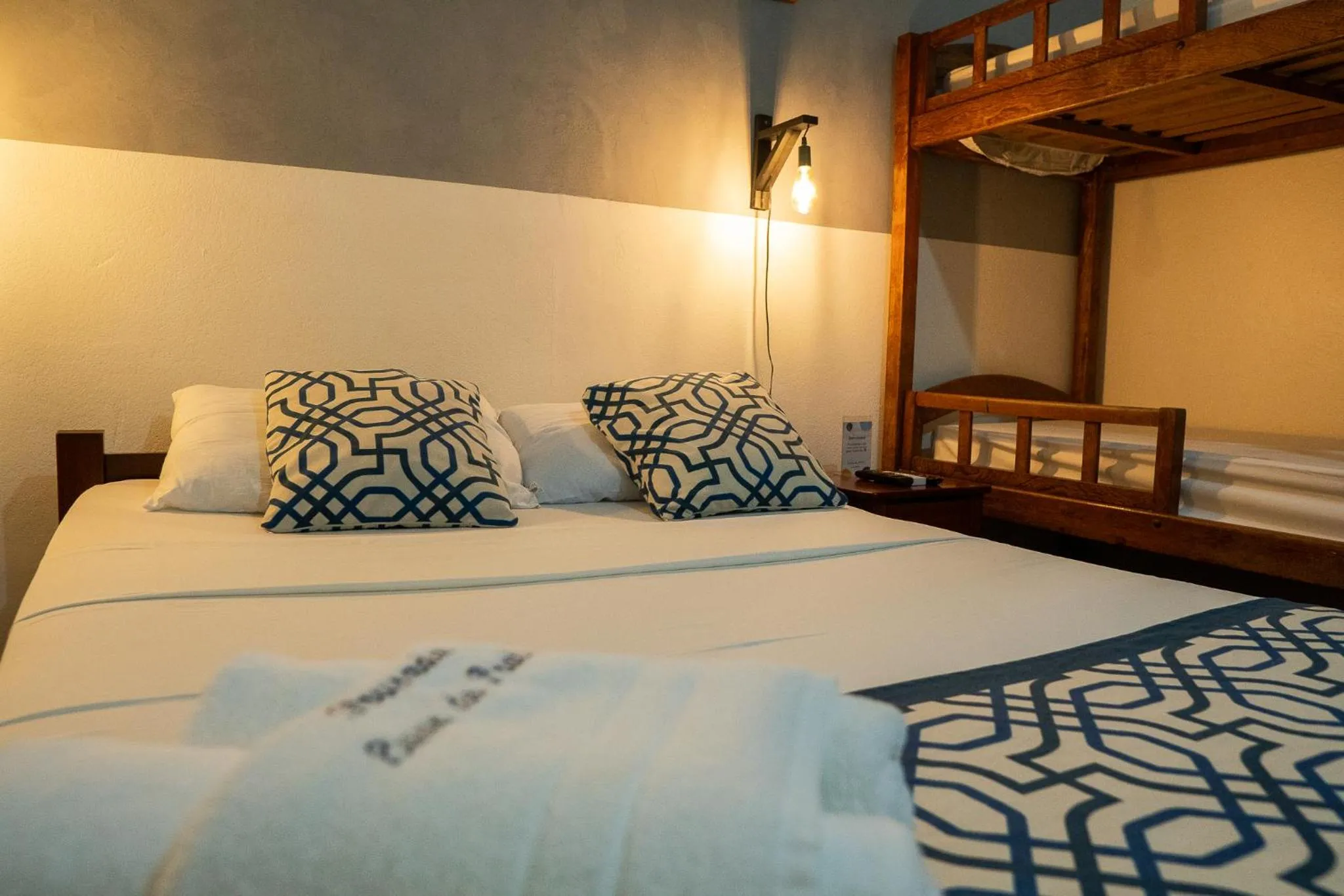 Bed in Pousada Luar do Prata