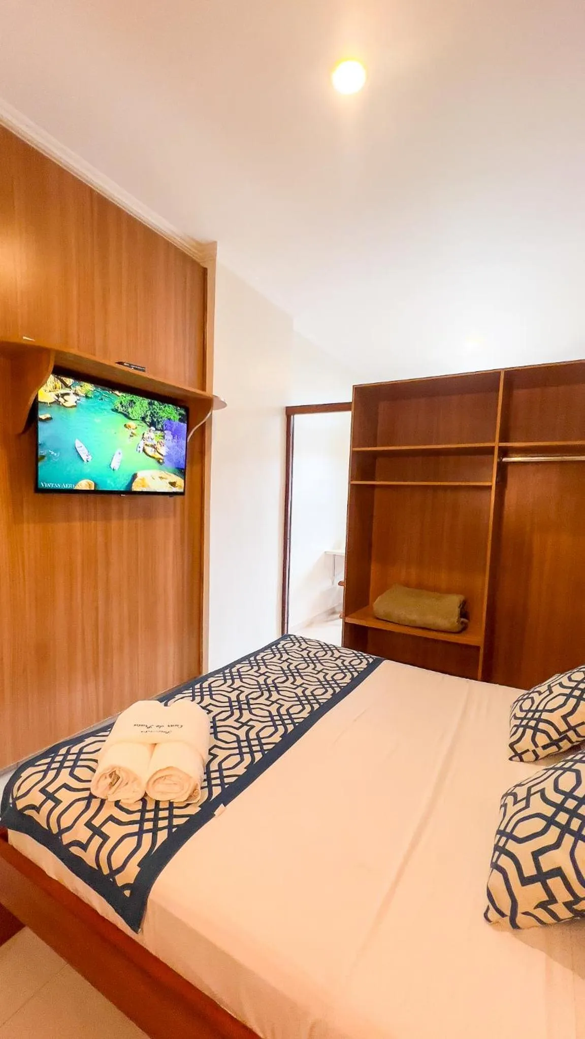 Bed in Pousada Luar do Prata