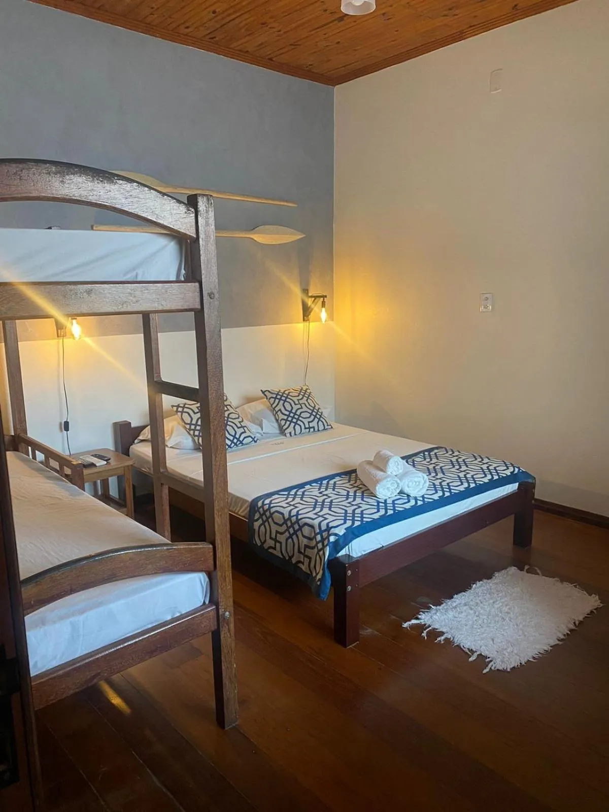 Bed in Pousada Luar do Prata