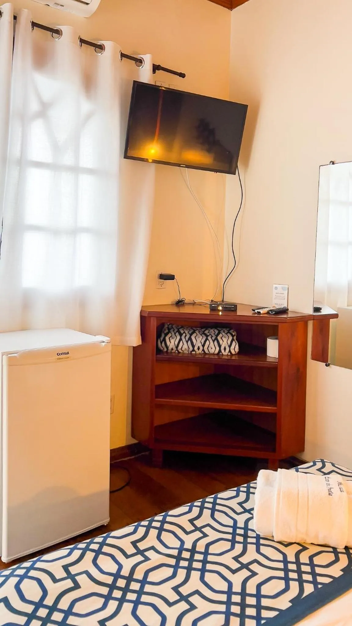 Bed in Pousada Luar do Prata