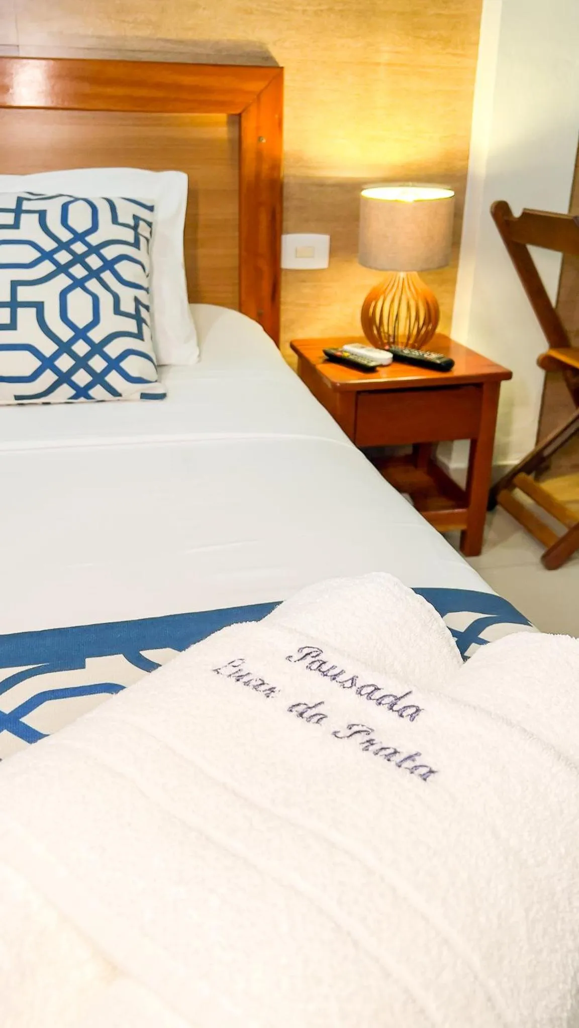 Bed in Pousada Luar do Prata