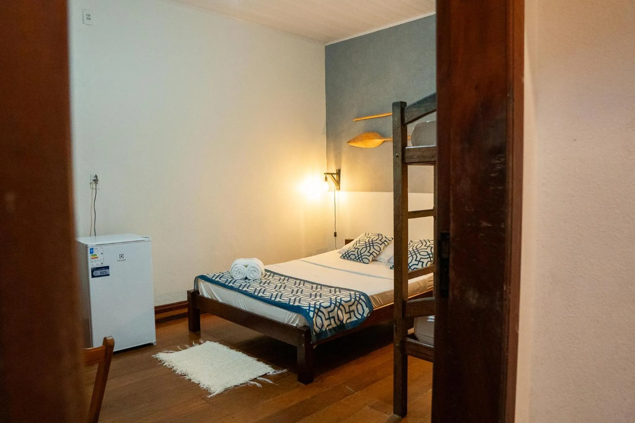 Bed in Pousada Luar do Prata