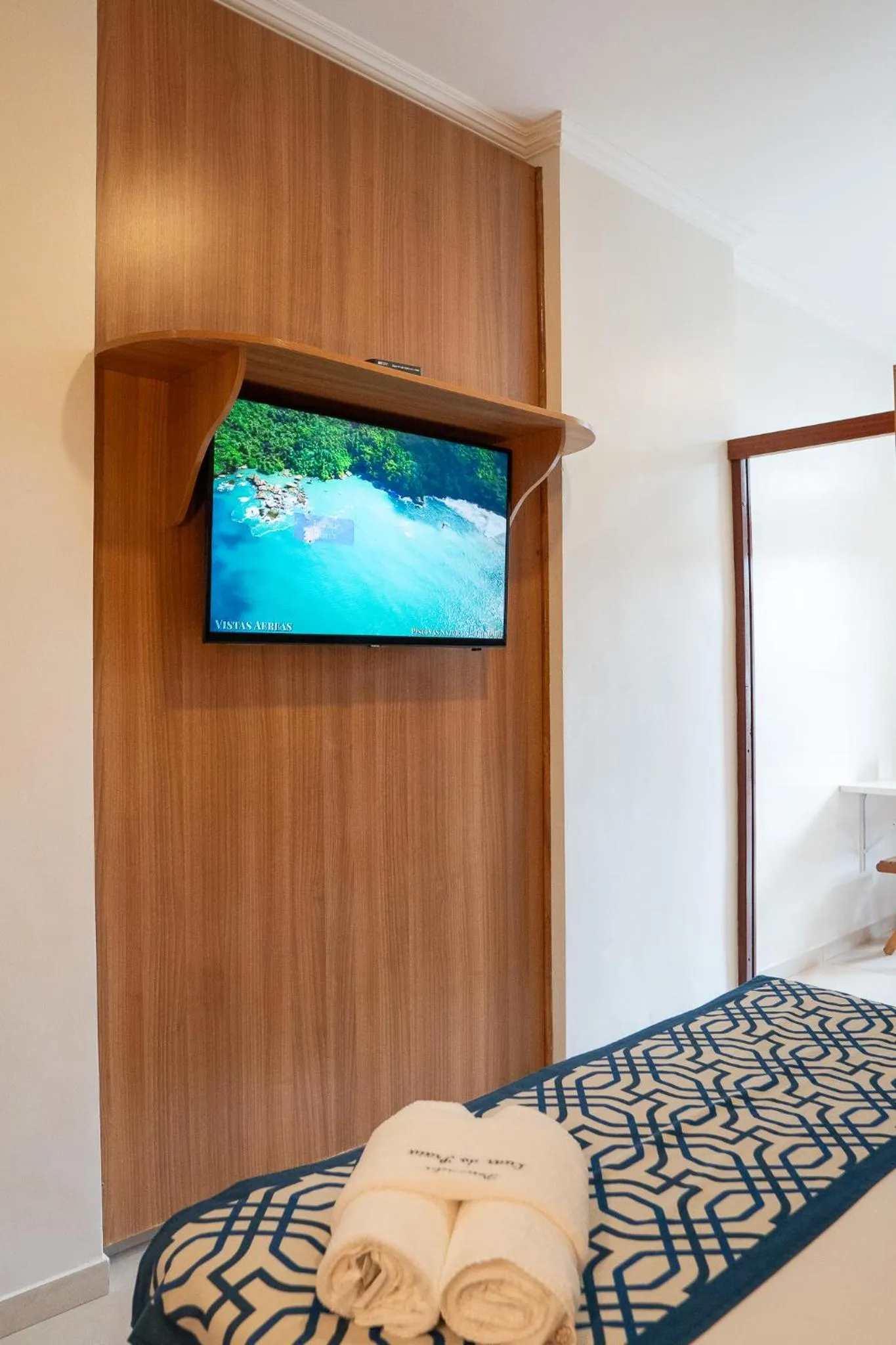 Bed in Pousada Luar do Prata