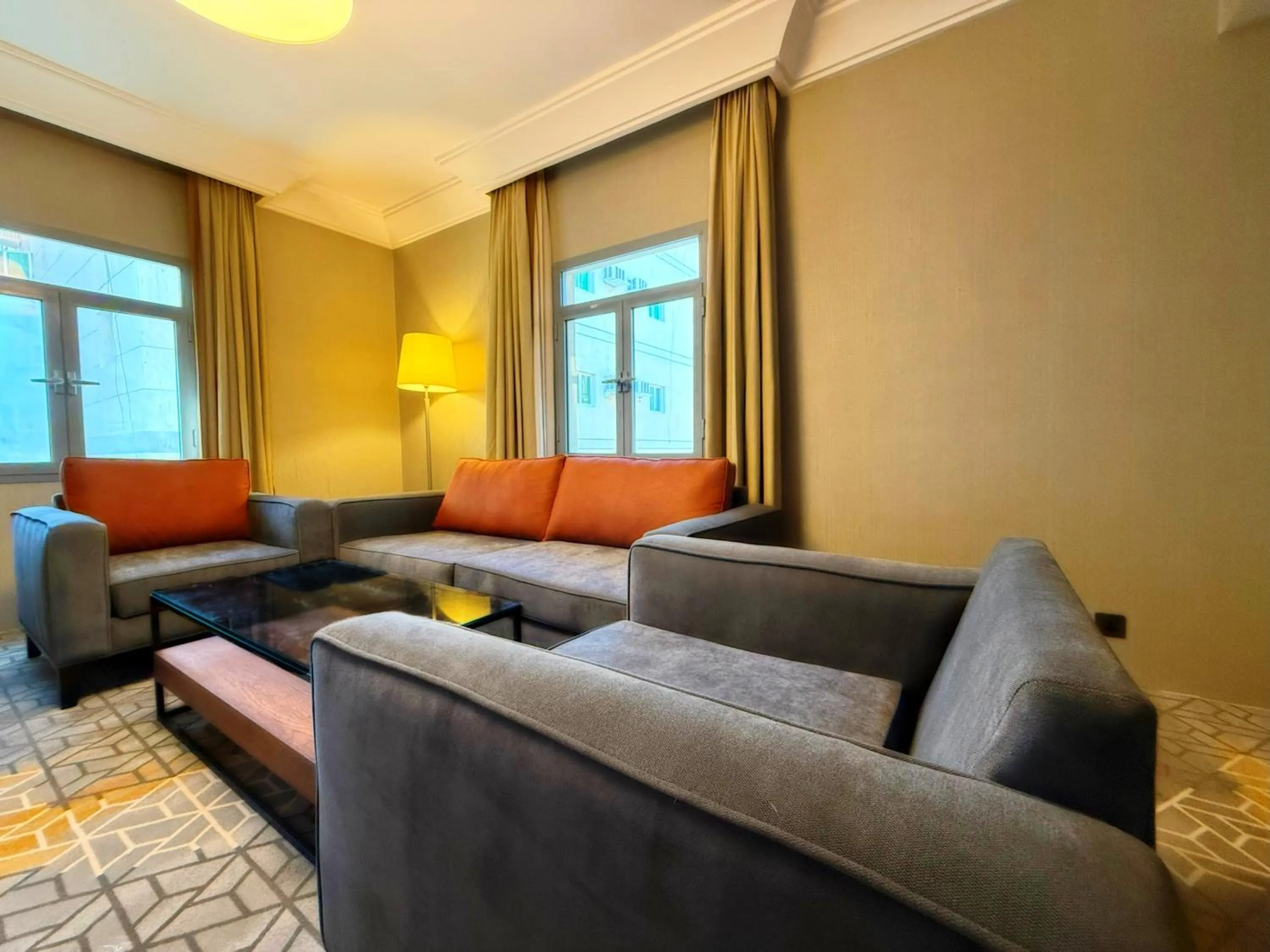 Seating area in Crown Town Hotel