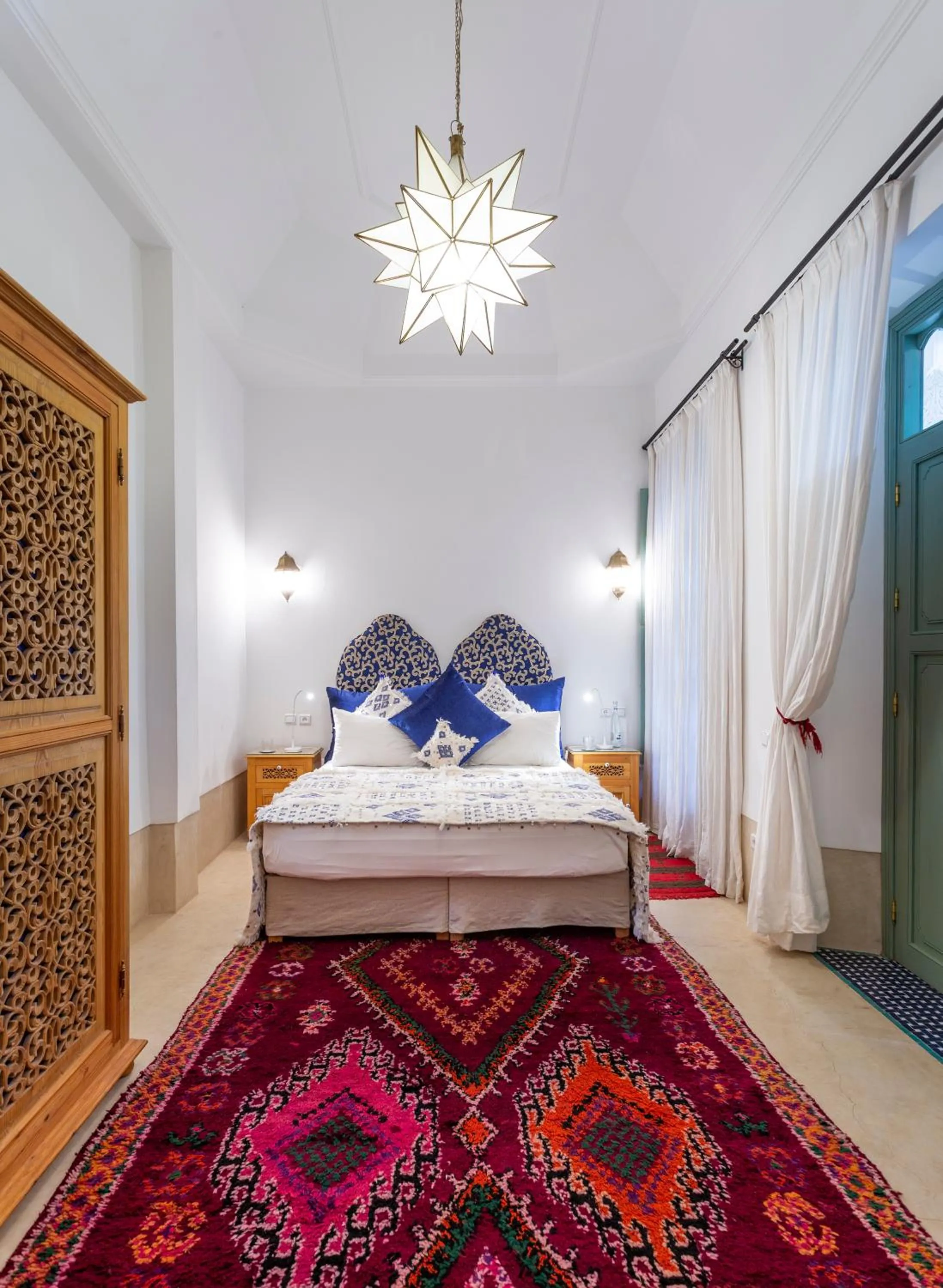 Bed in Riad Azahar