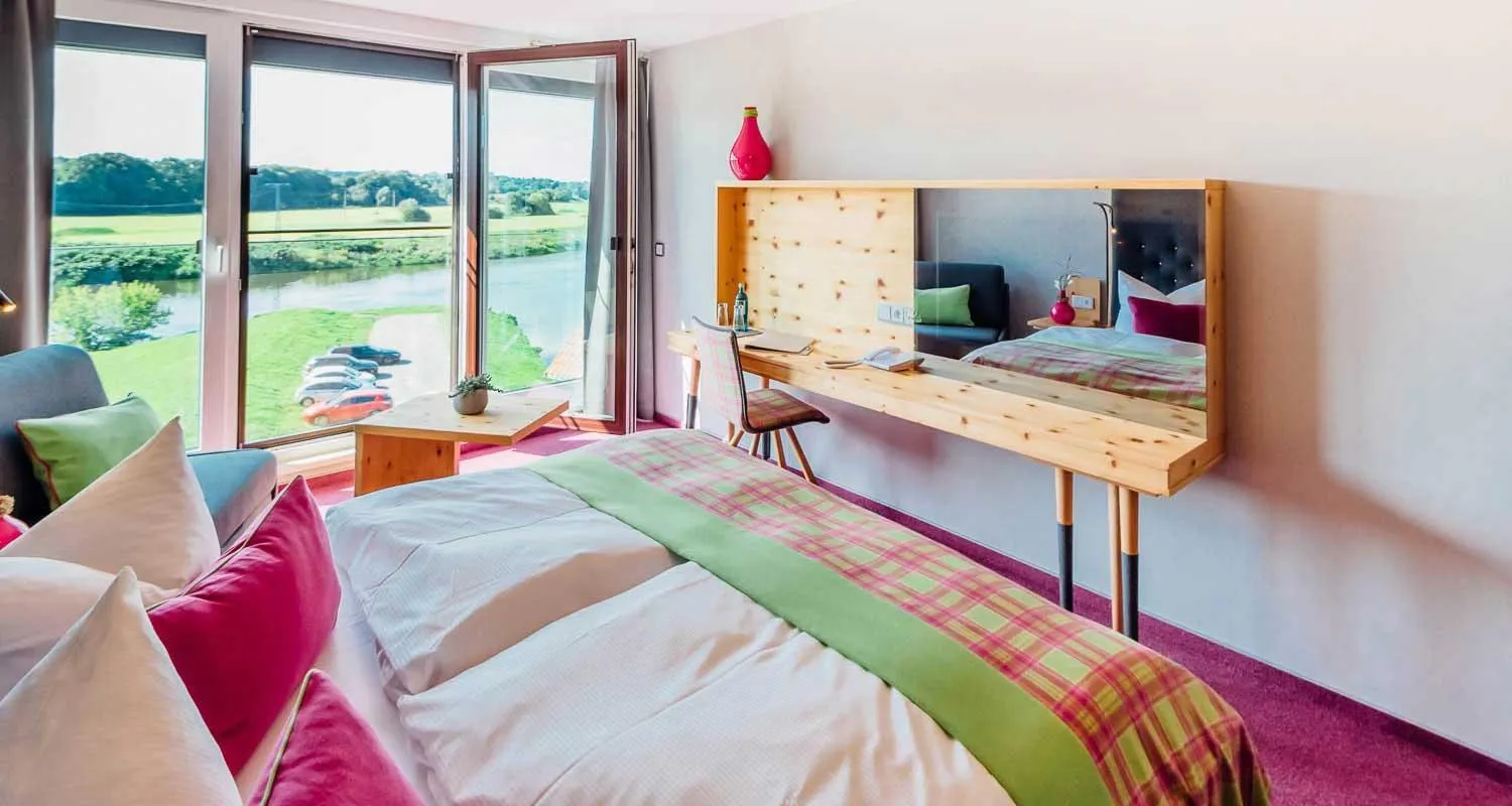 Bedroom, Bed in Erlebnishotel "Zur Schiffsmühle" GmbH