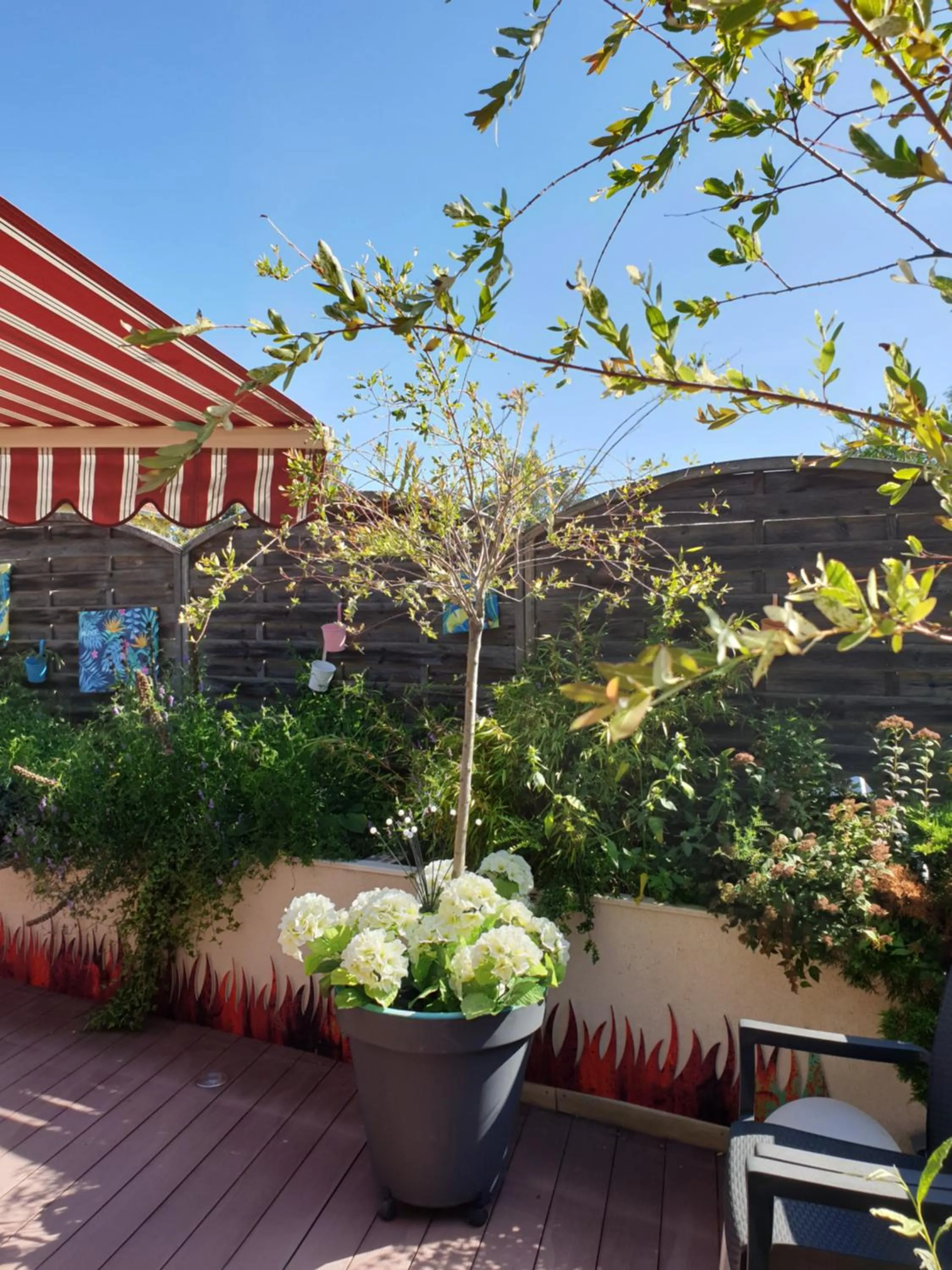 Garden view in Relais Vosgien - Hôtel Restaurant "la Table de Sophia"