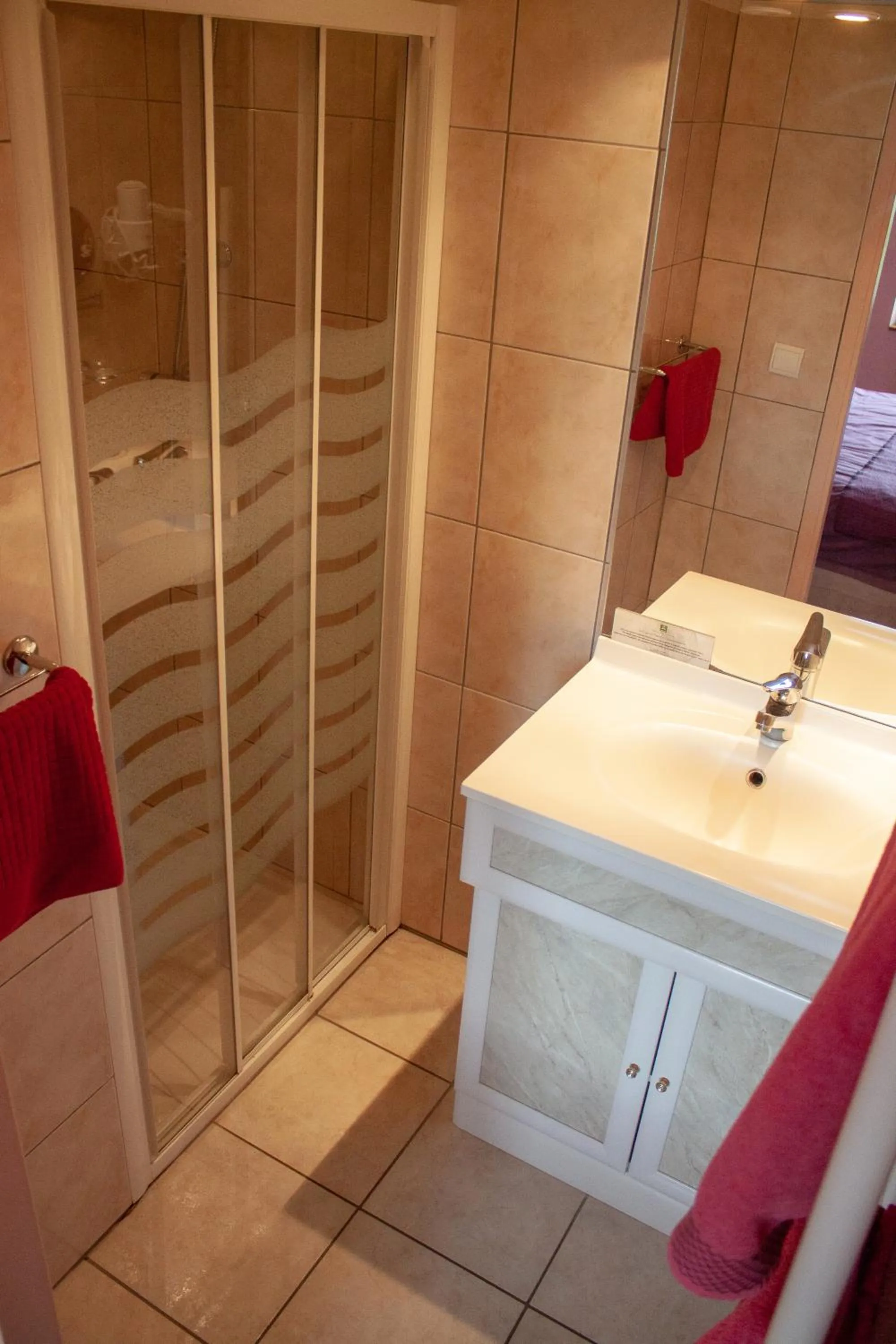 Shower in Relais Vosgien - Hôtel Restaurant "la Table de Sophia"