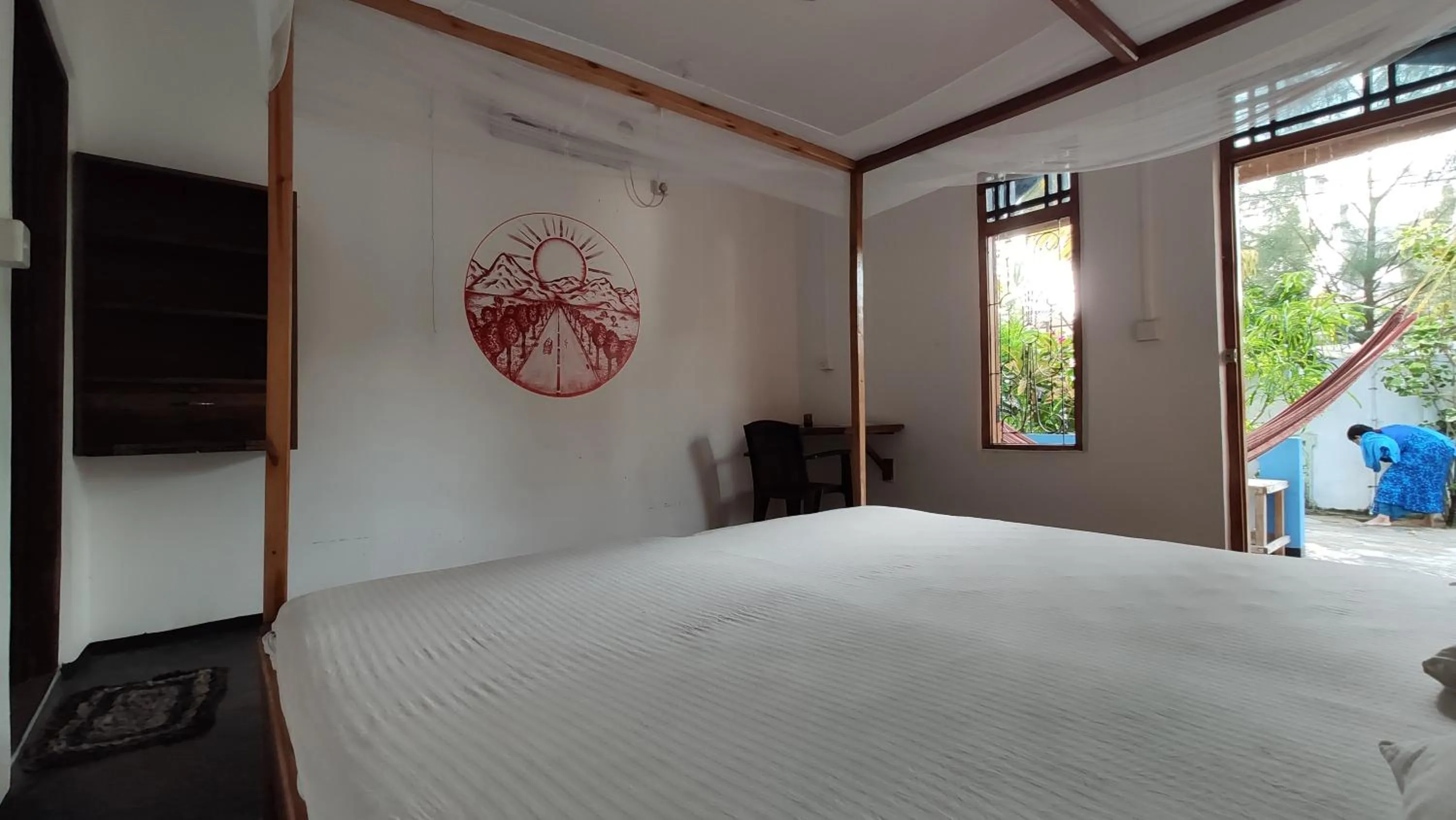 Bed in Surf Beach Hotel