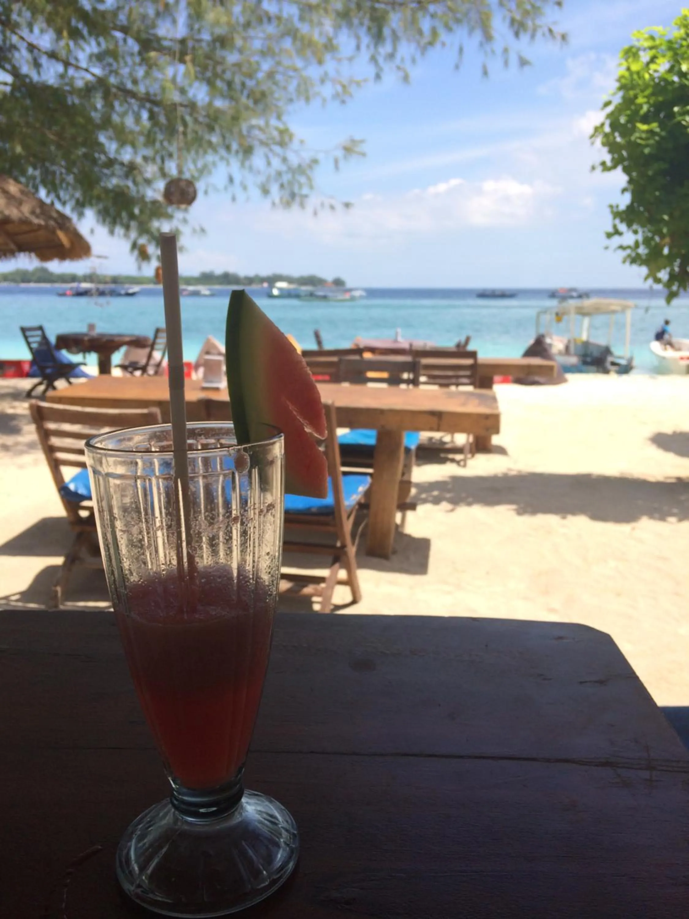 Drinks in Gili Beach