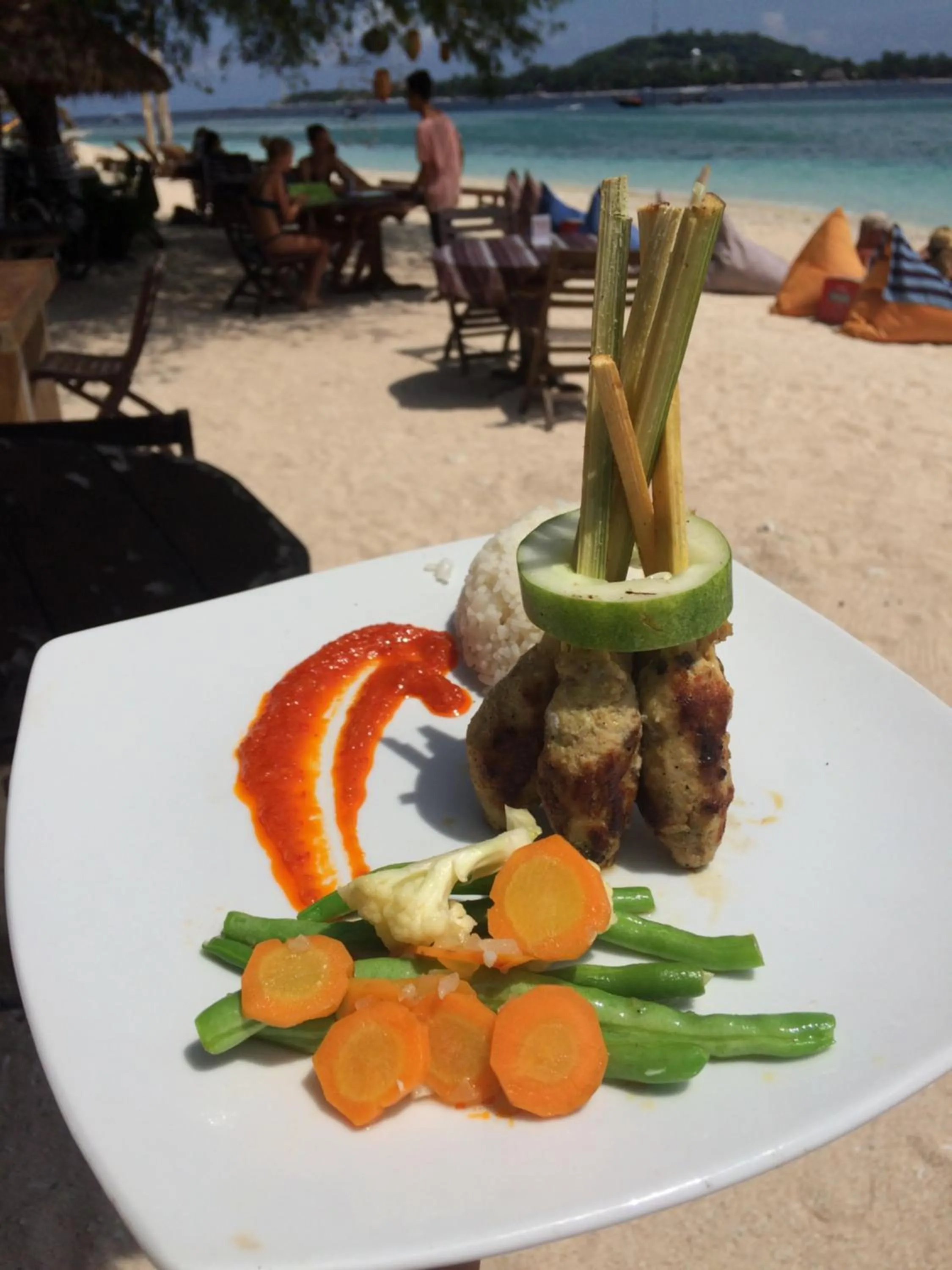 Food close-up in Gili Beach