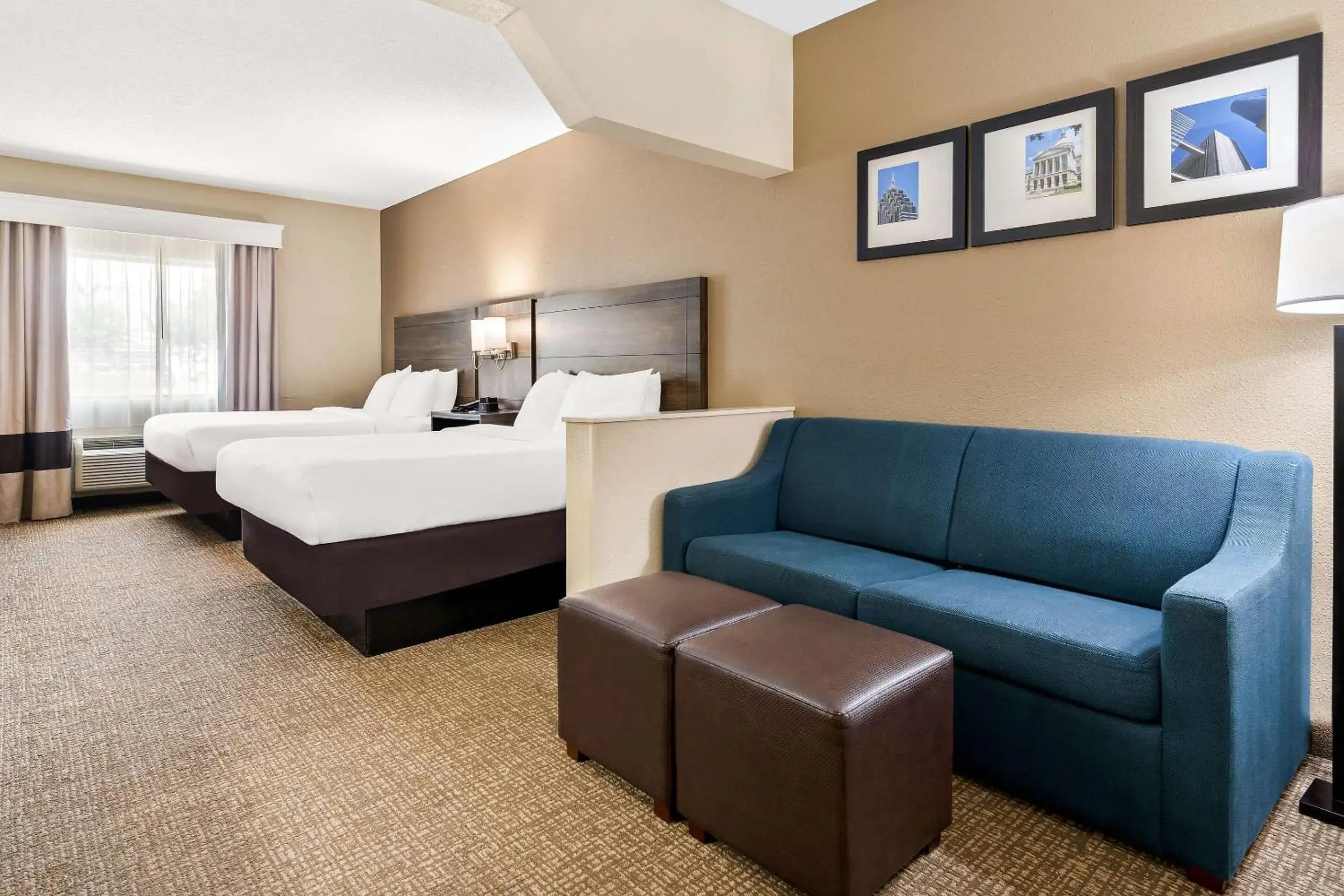 Queen Suite with Two Queen Beds in Comfort Suites near Robins Air Force Base Queen Suite with Two Queen Beds in Comfort Suites near Robins Air Force Base