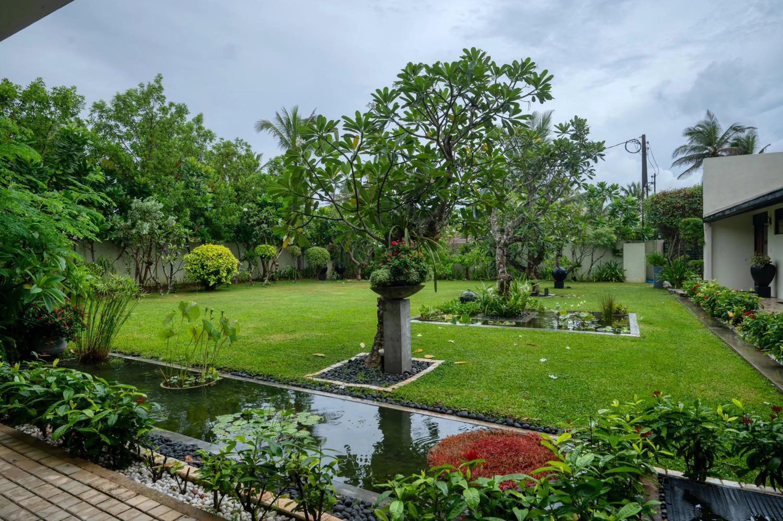 Garden view in Mirissa Beach Villa