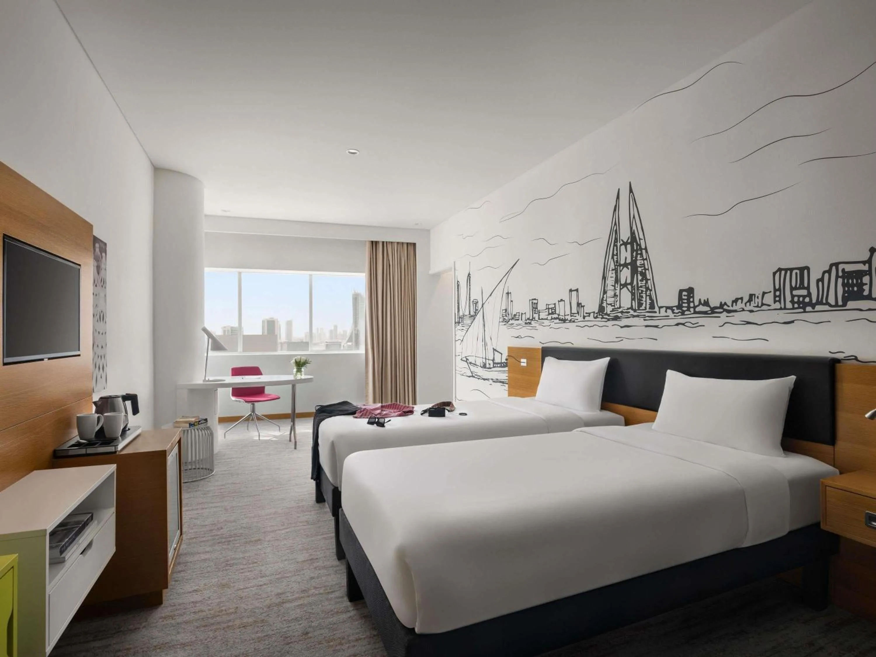 Bedroom, Bed in ibis Styles Manama Diplomatic Area