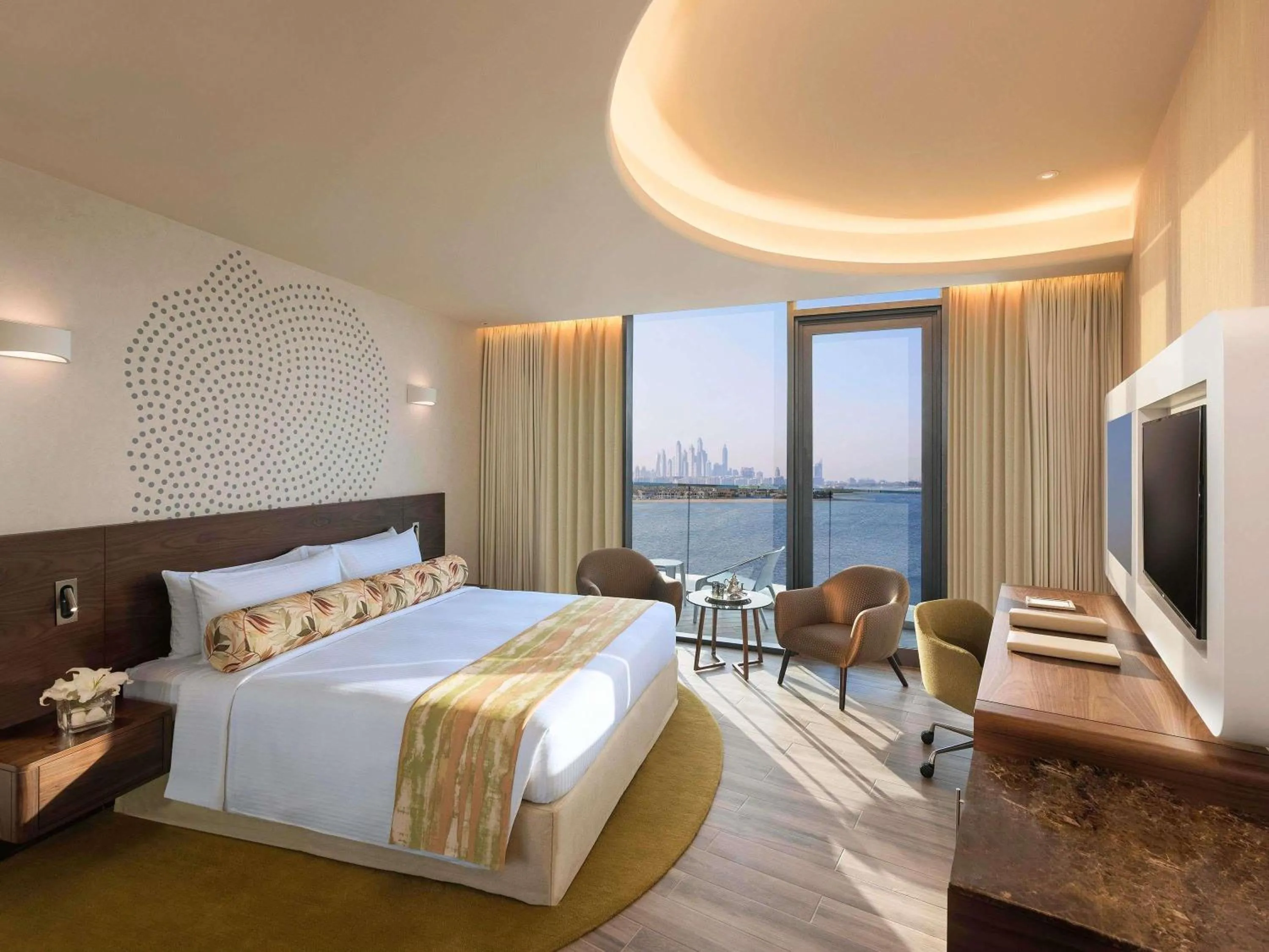 Bedroom, Bed in The Retreat Palm Dubai MGallery by Sofitel