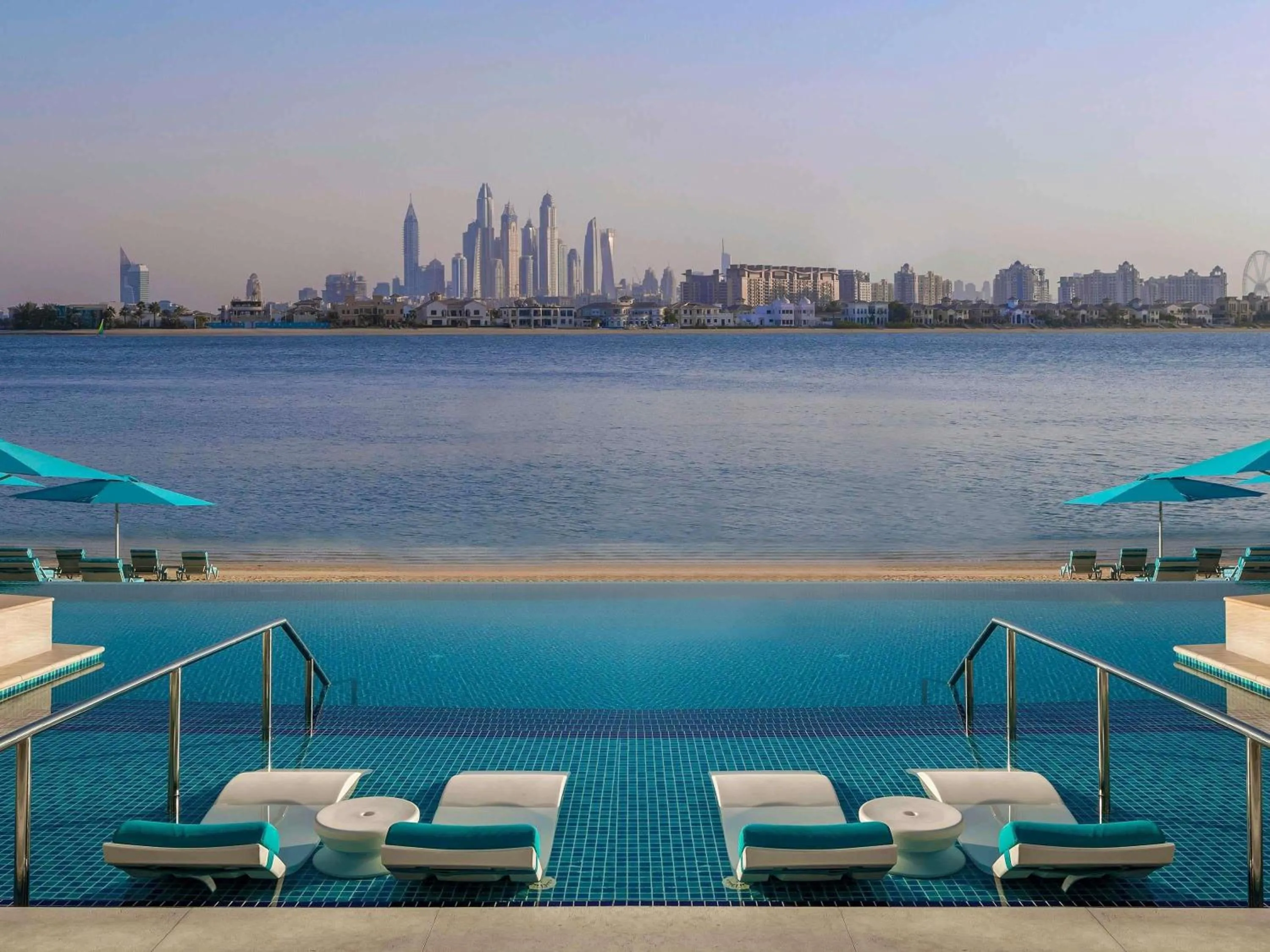Pool view in The Retreat Palm Dubai MGallery by Sofitel