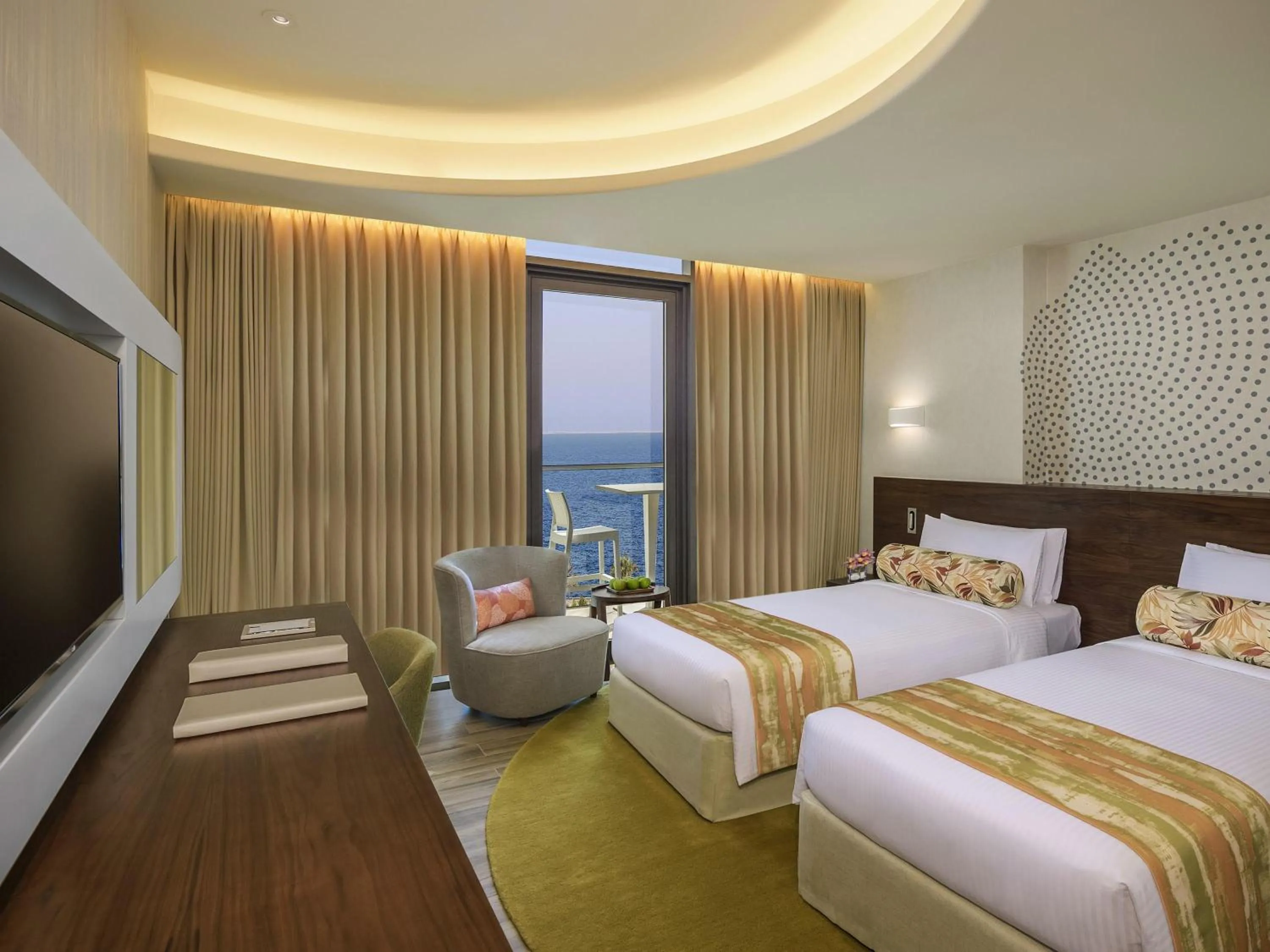 Bedroom, Bed in The Retreat Palm Dubai MGallery by Sofitel