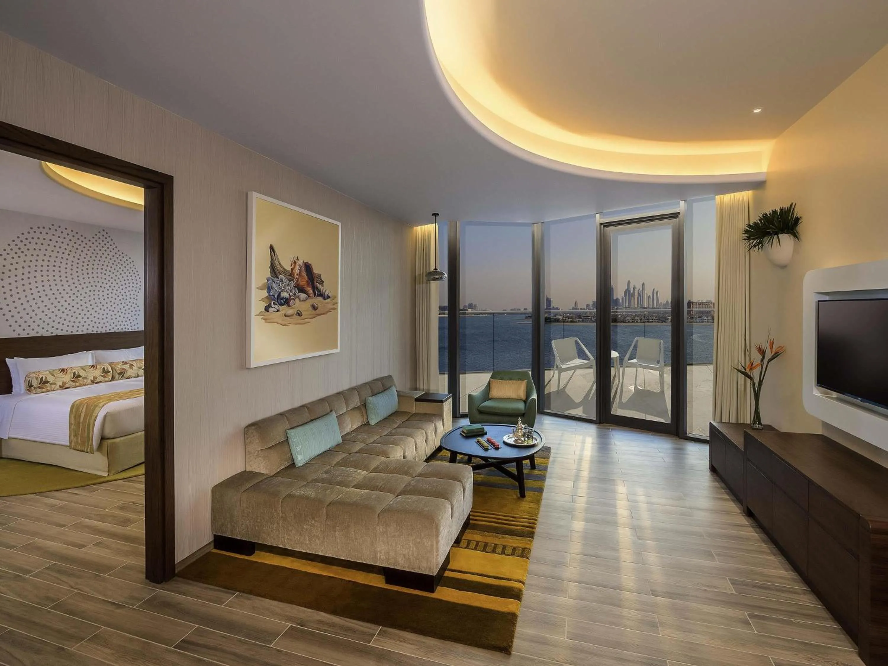 Bedroom, Bed in The Retreat Palm Dubai MGallery by Sofitel