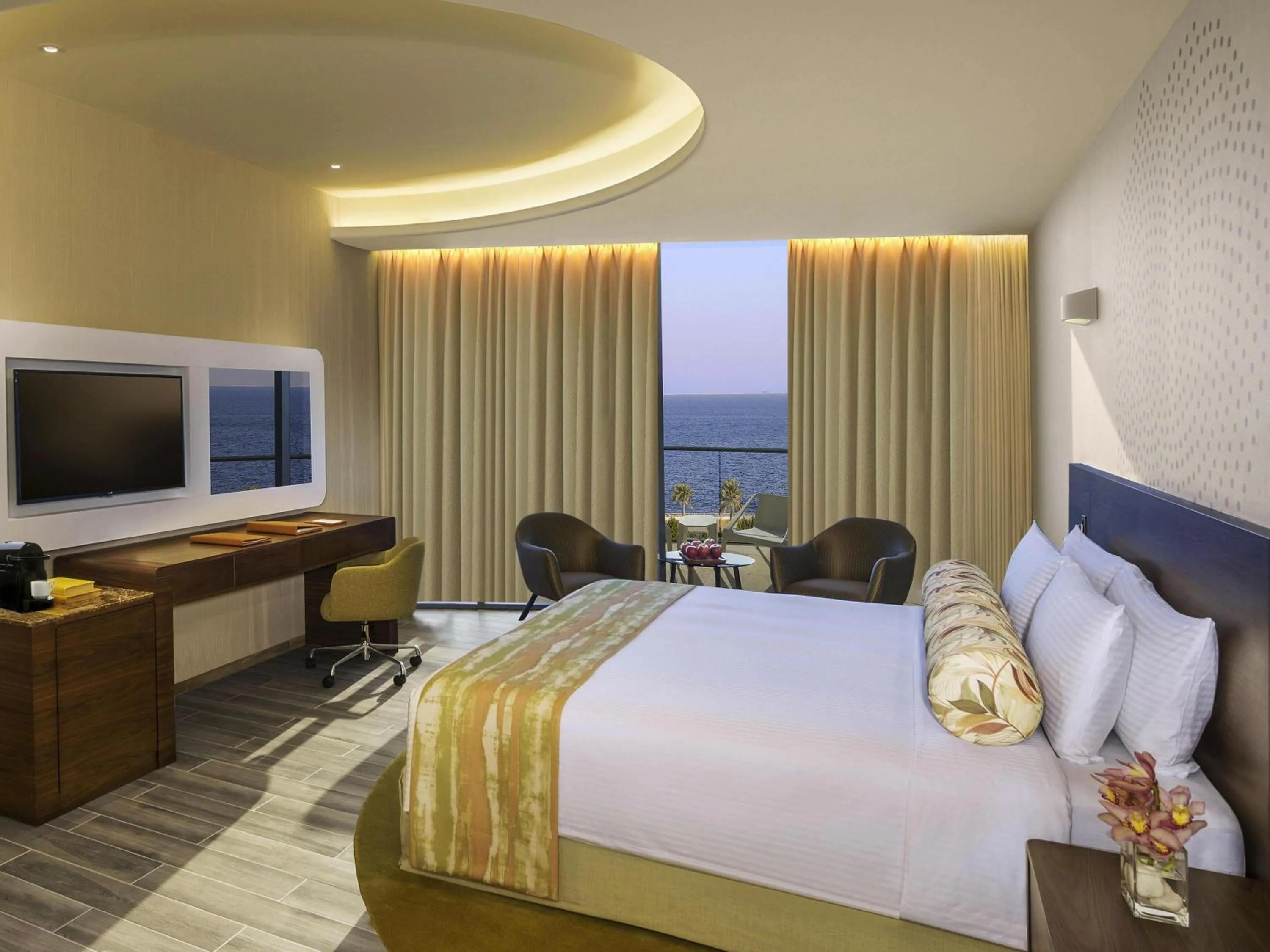 Bedroom, Bed in The Retreat Palm Dubai MGallery by Sofitel