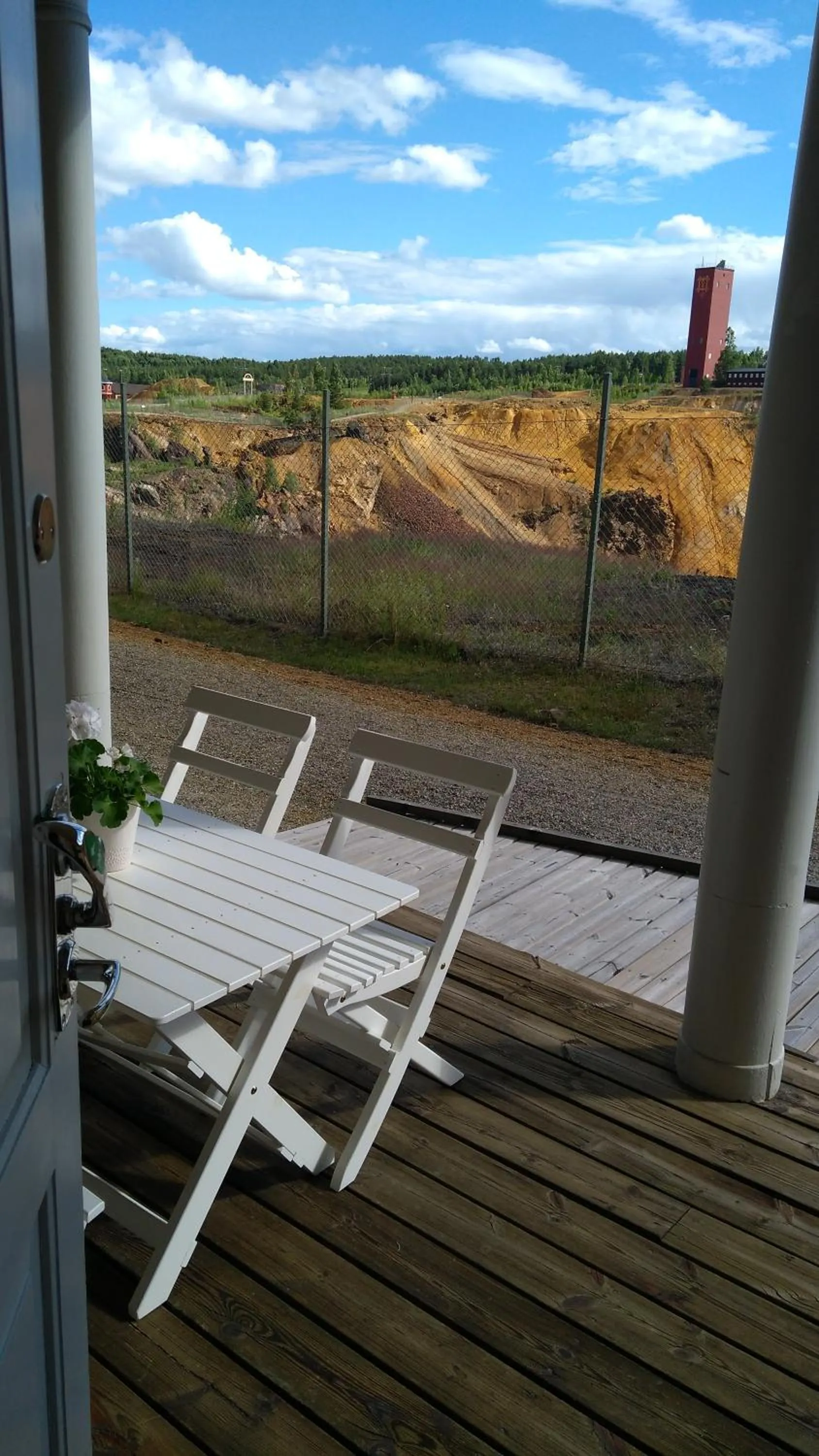 Balcony/Terrace in Polhem Bed & Breakfast