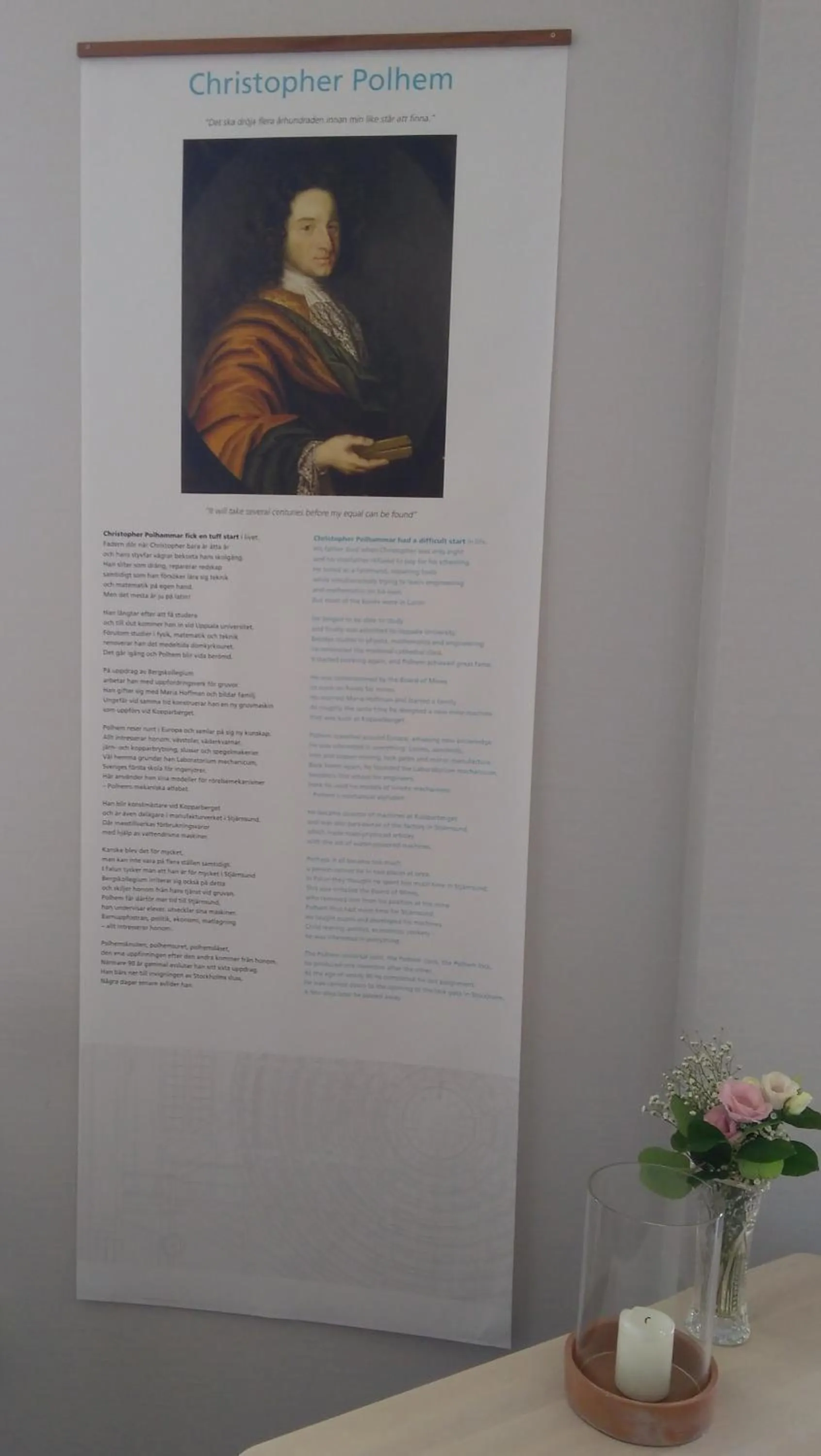 Decorative detail in Polhem Bed & Breakfast