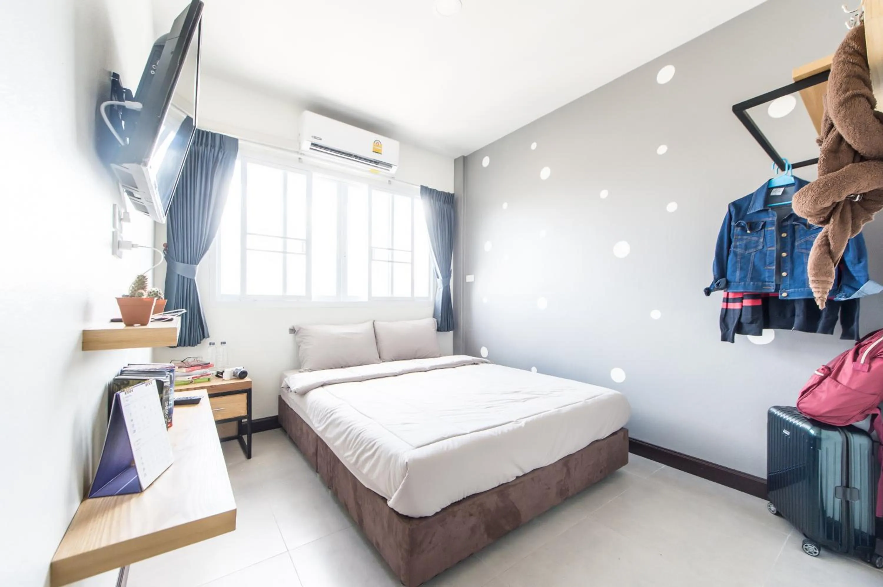 Bed in Full stop. Hostel Chiang Mai