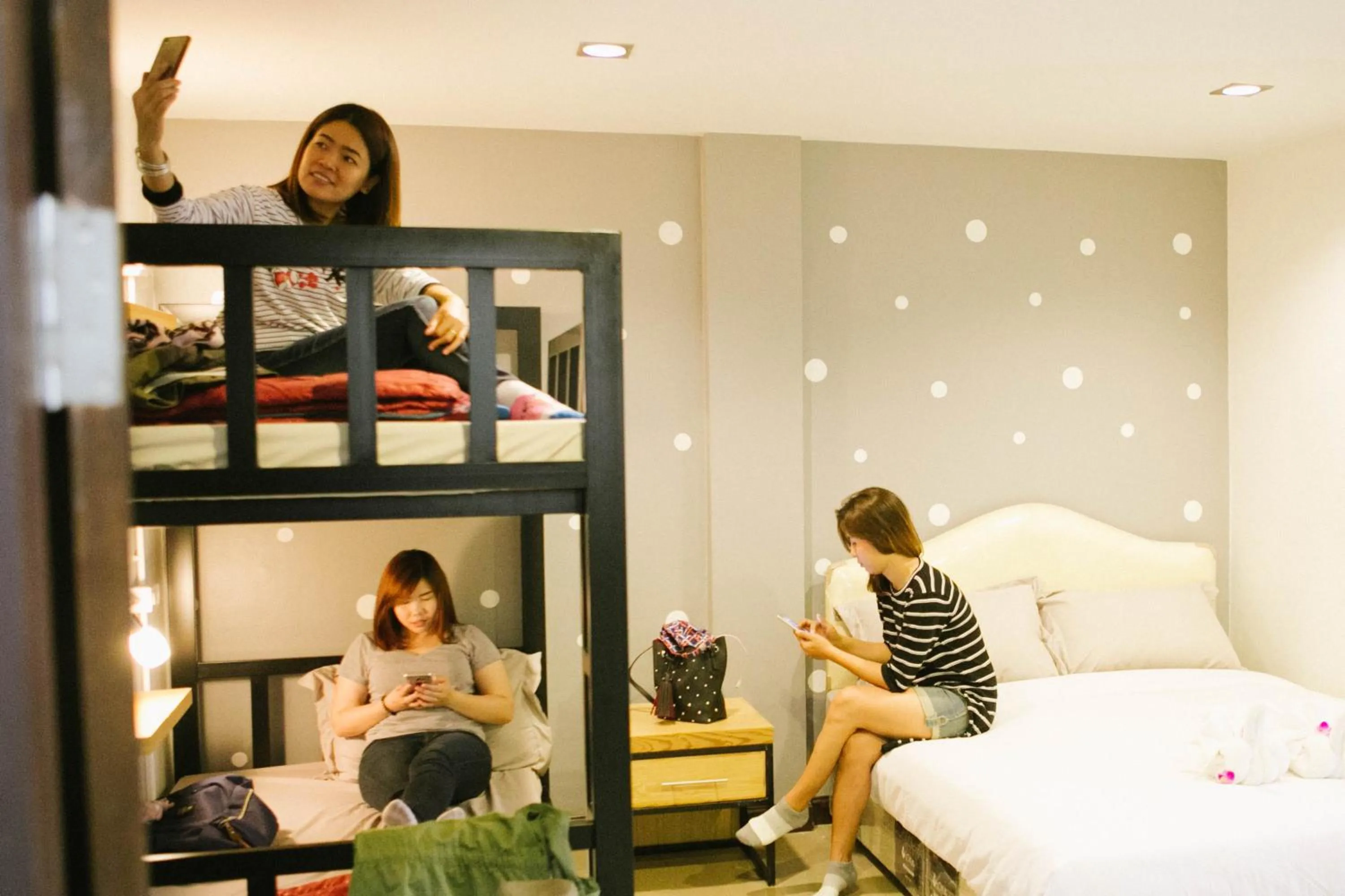 bunk bed, Bed in Full stop. Hostel Chiang Mai