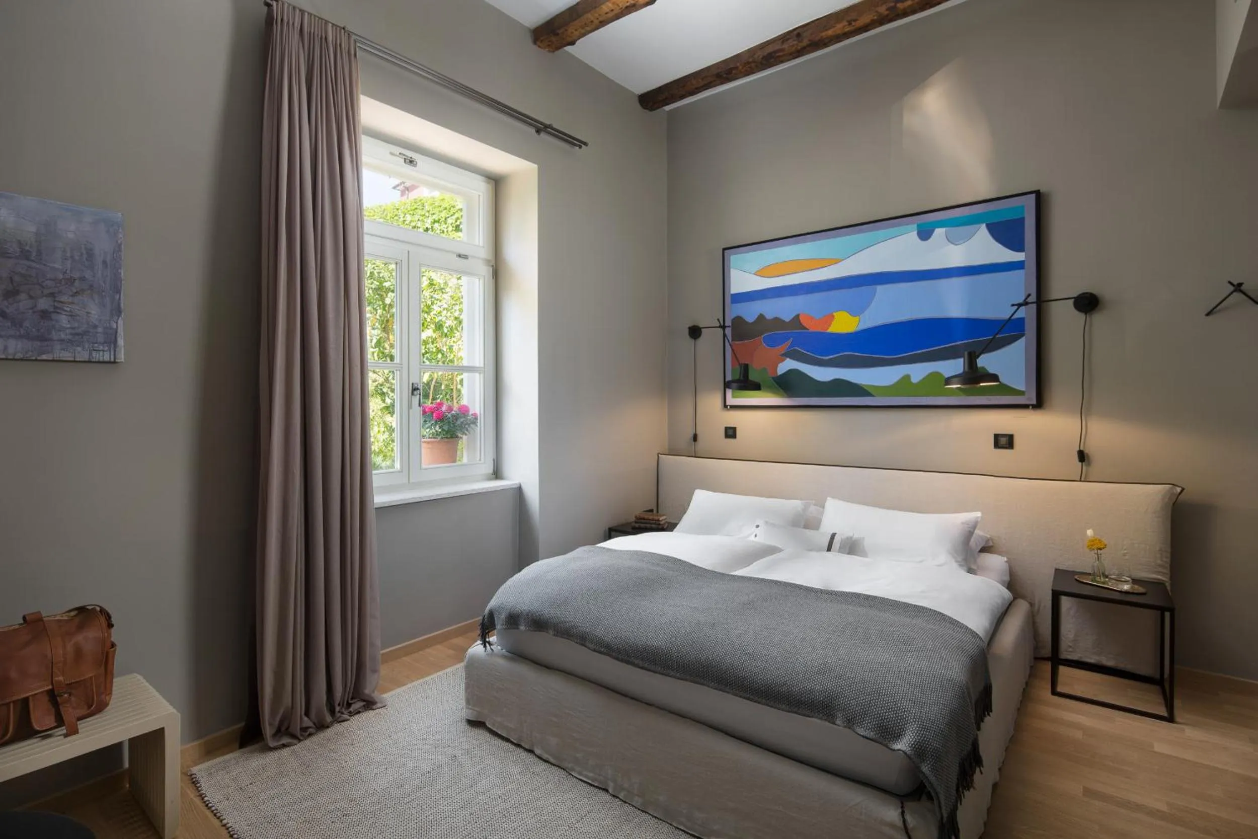 Bed in Almayer Art & Heritage Adults Only Hotel and Dépendance rooms