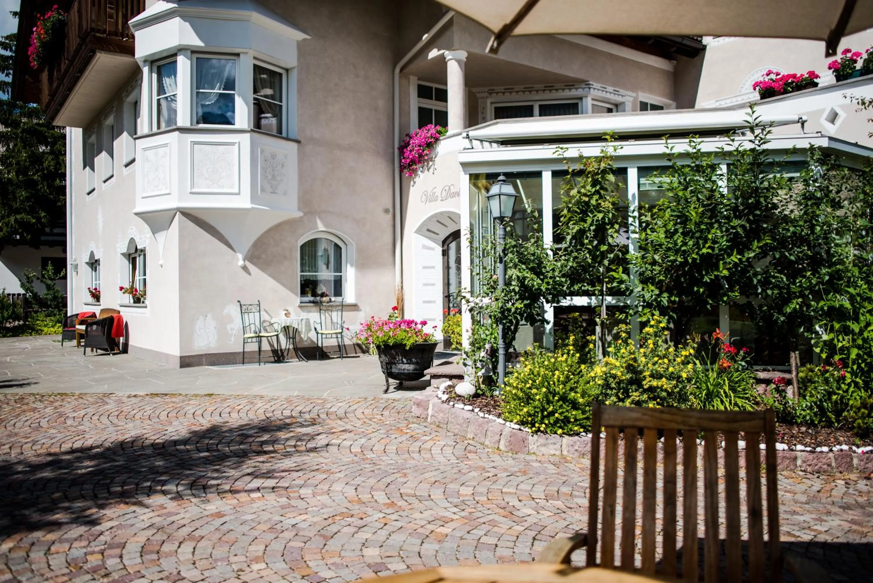 Decorative detail in Villa David Dolomites