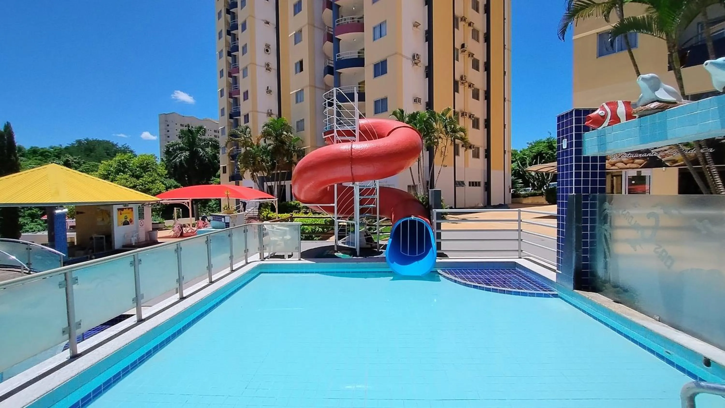 Swimming pool in Sol das Caldas Caldas Novas - ACHEI FERIAS - Com Roupa de Cama
